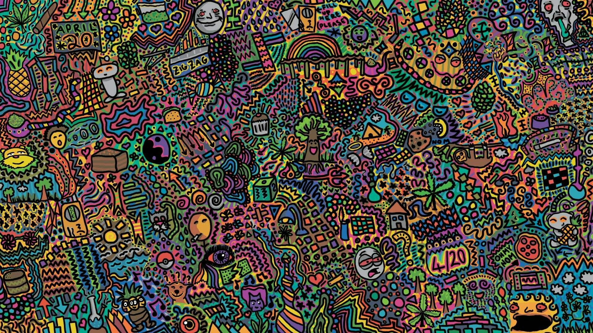 Psychedelic Art Wallpaper (70+ pictures)