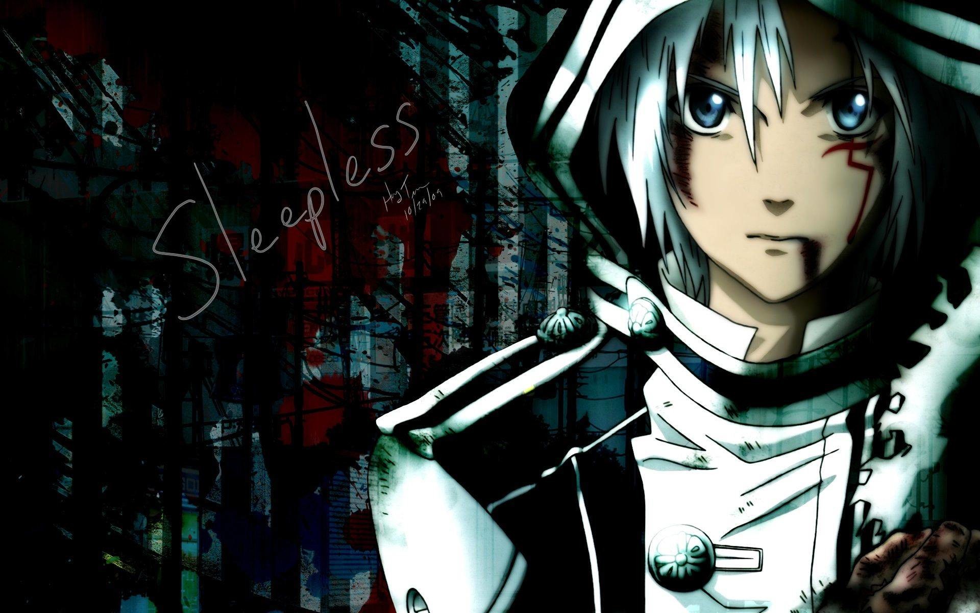 Anime boy, hoodie, profile view, sad expression, Anime, HD wallpaper