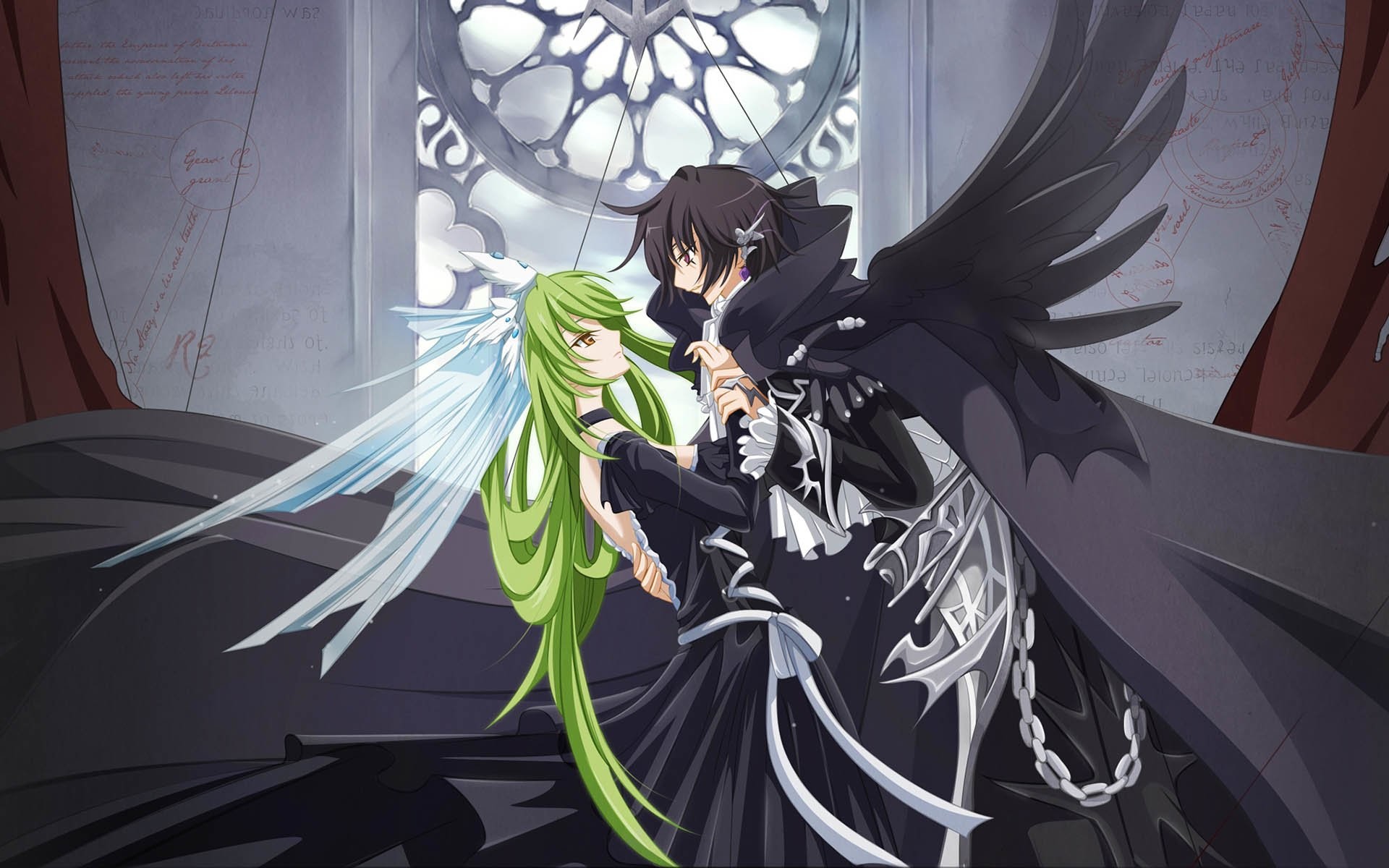 Download Lelouch Lamperouge In Black Wallpaper