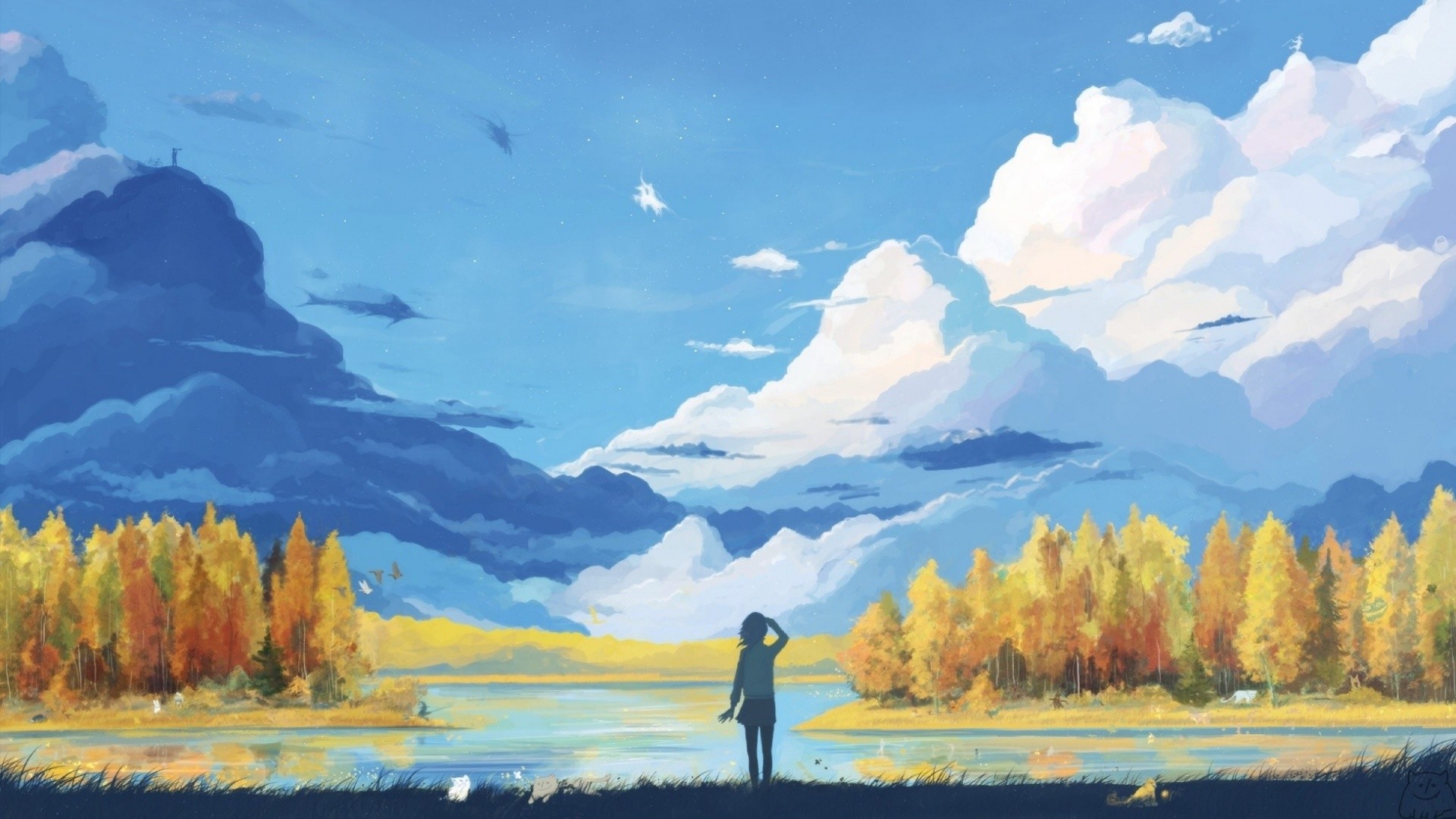 anime fantasy landscape wallpaper