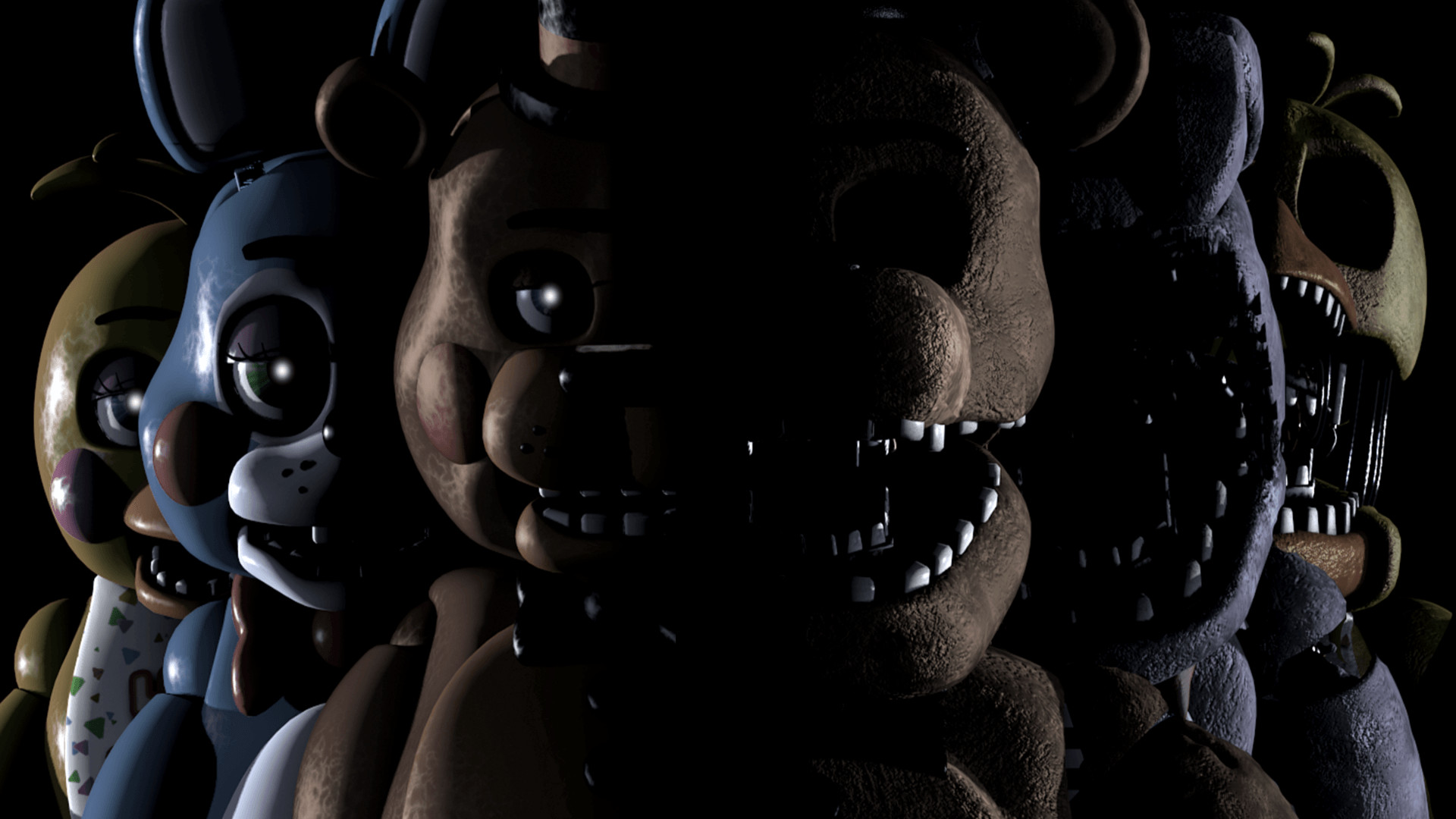 Download Nightmare Freddy Gang Wallpaper