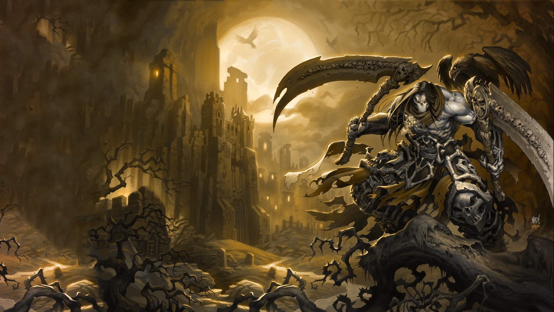 darksiders death reaper form wallpaper