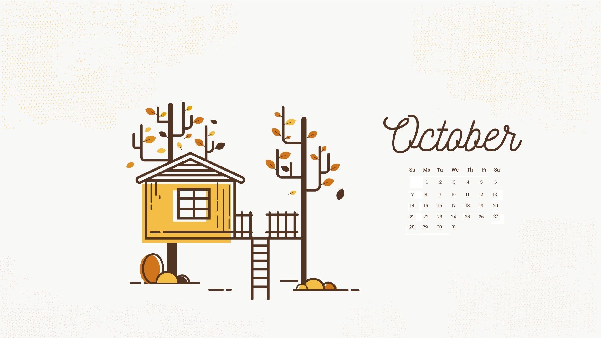 Desktop Wallpapers Calendar October 2018 (72+ pictures)