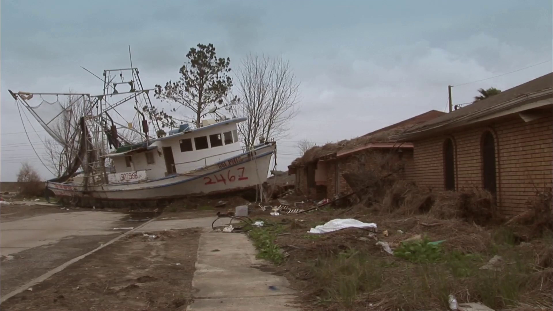 Hurricane Katrina Storm Damaged Homes Chalmette Shrimp Boat 8 Stock Video  Footage - Storyblocks Video 1920x1080