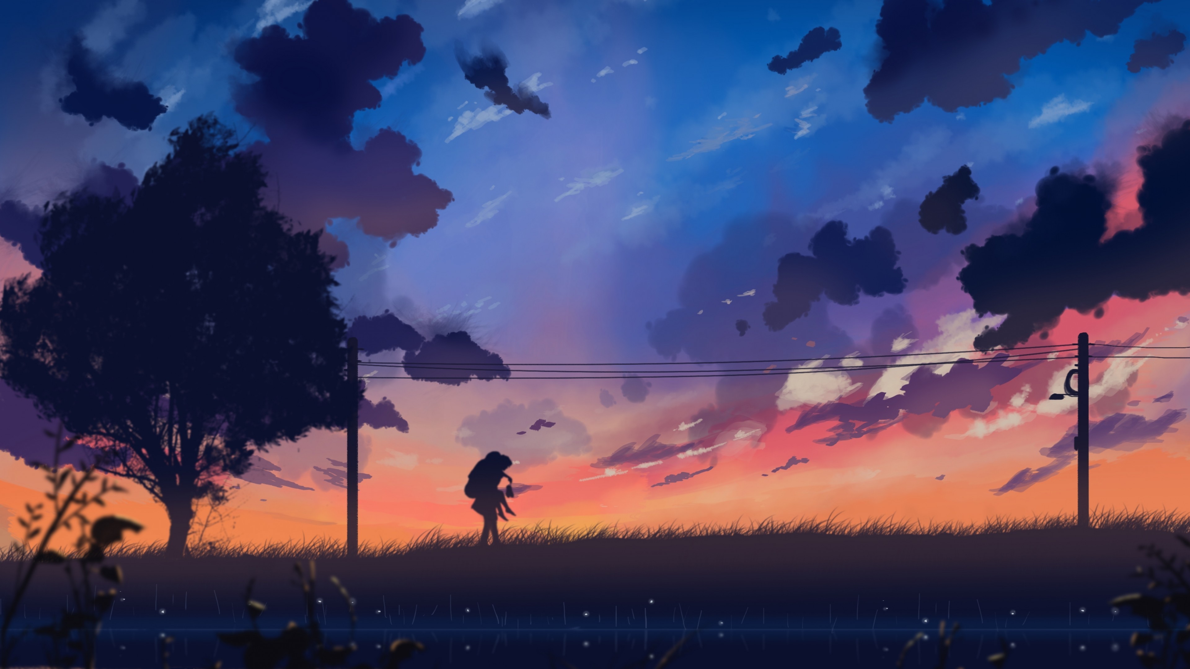 anime landscape drawing tips color