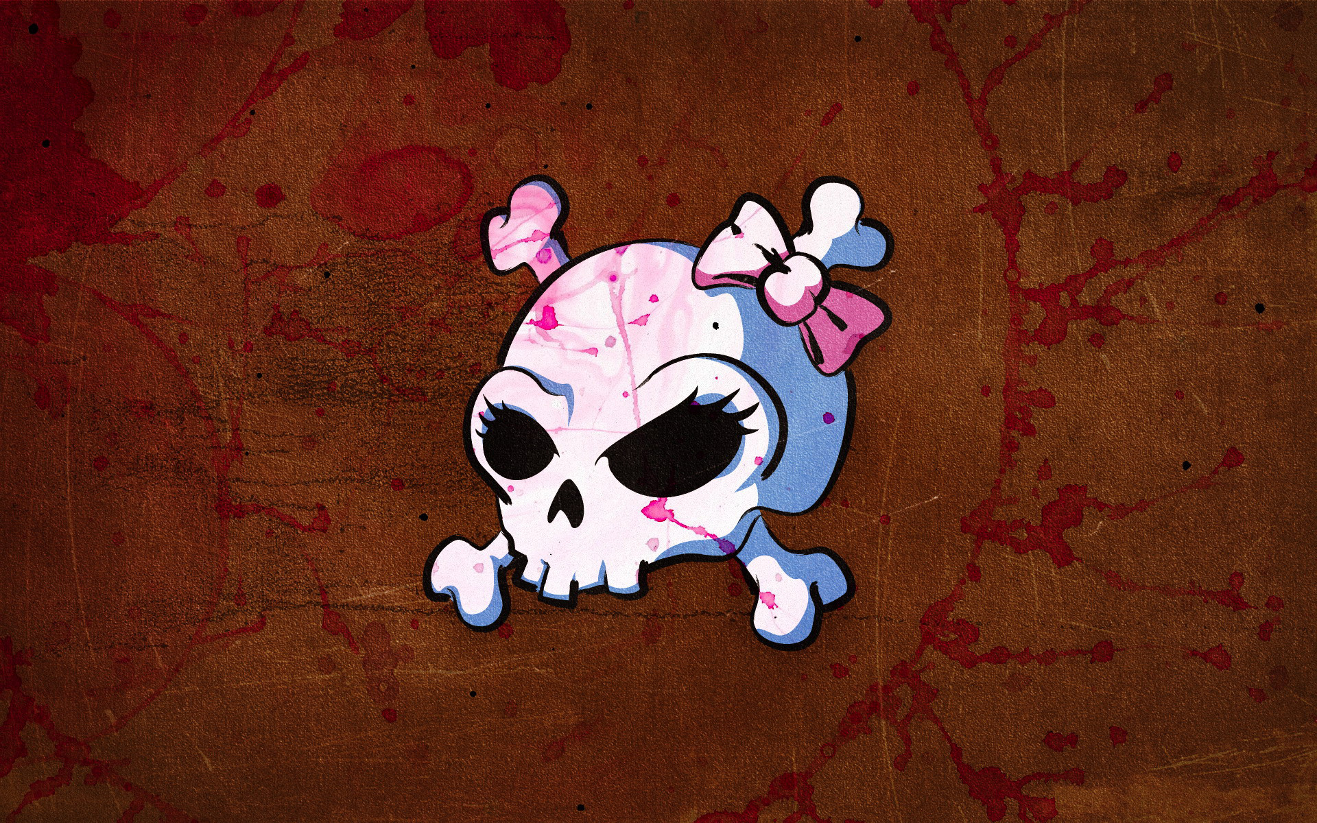 Wallpapers Emo Anime Skull With Pink Bow 1920x1200 #2406060 #emo anime 1920...