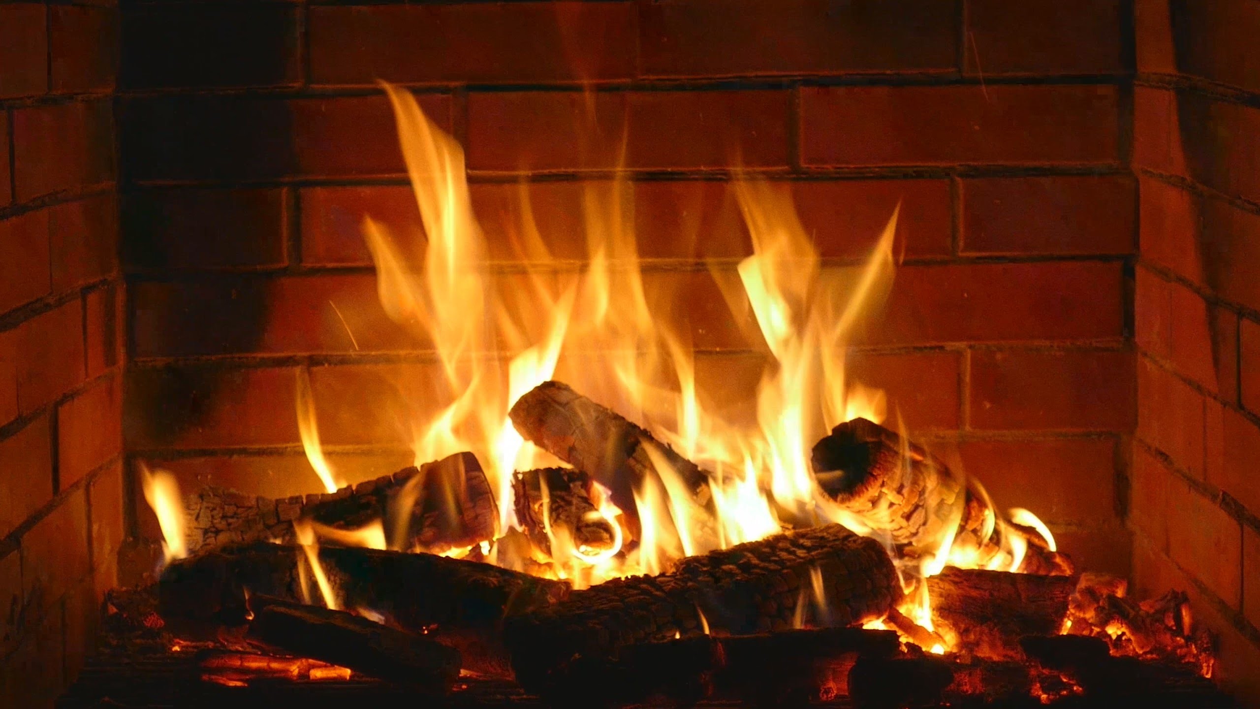 fireplace screensaver