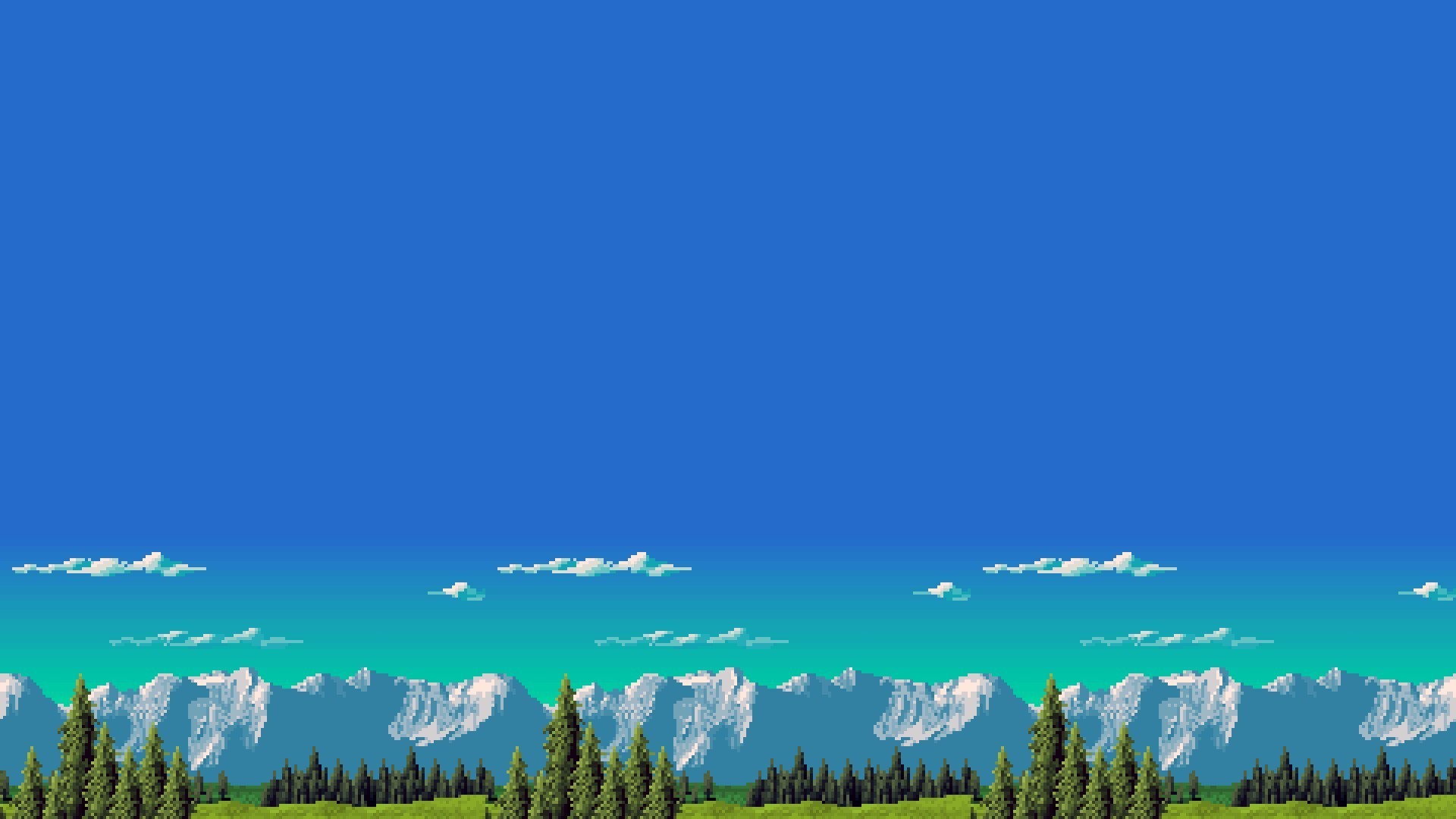 8Bit Valley Digital Art 4K Wallpaper for PC