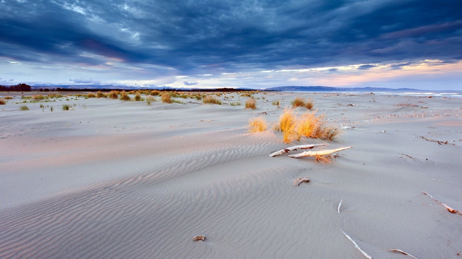 Deserts - Branches Clouds White Sand Desert Grass Safari Images for HD 16:9  High 1920x1080