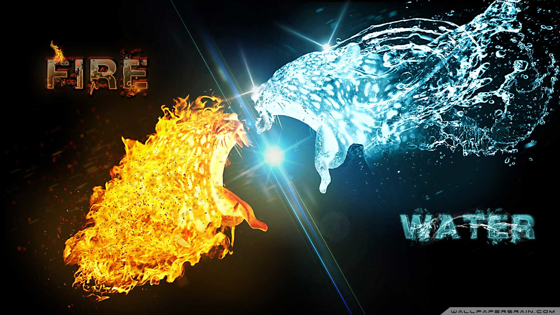 Desktop Wallpapers flame Water