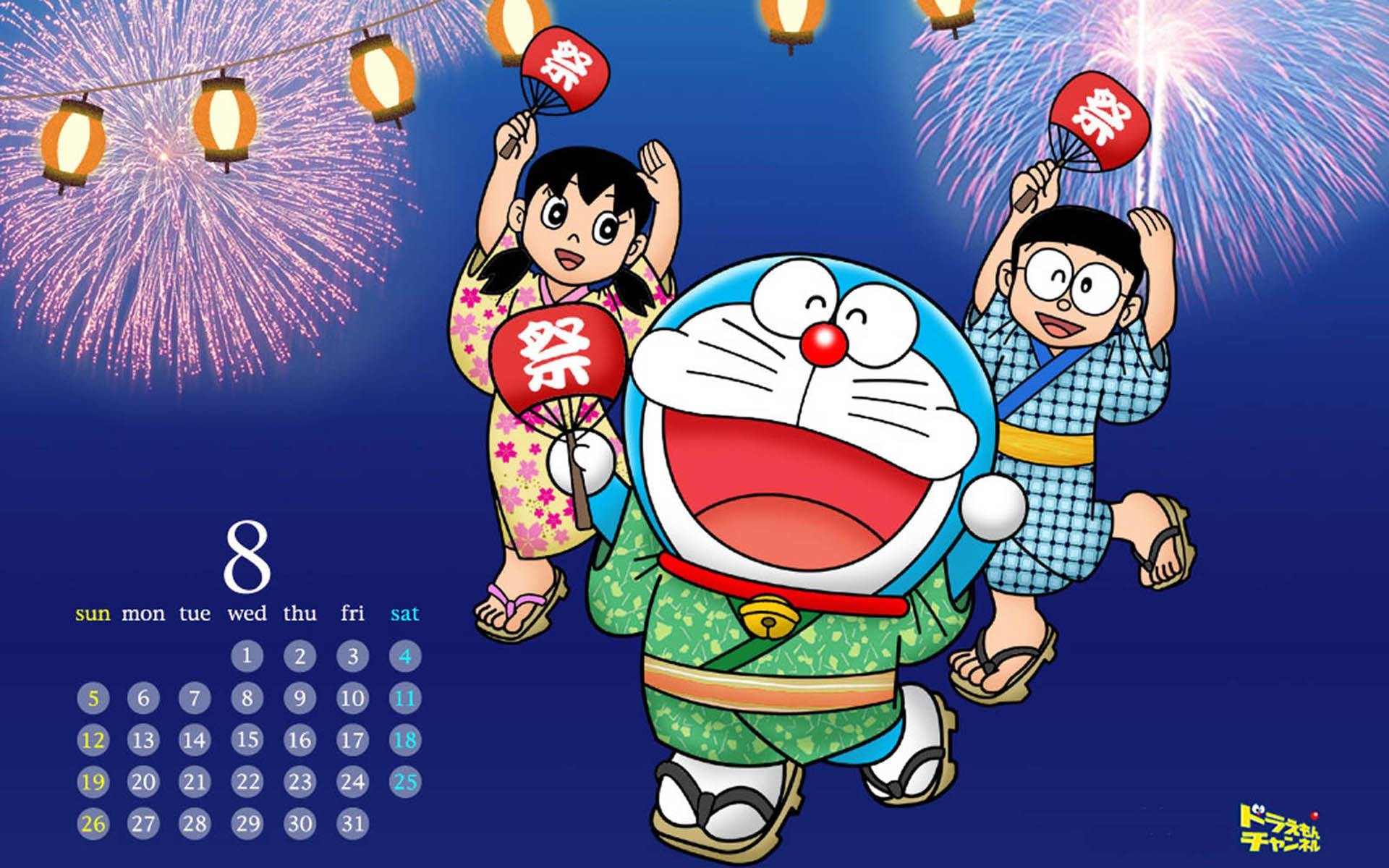 doraemon and friends 3d wallpaper