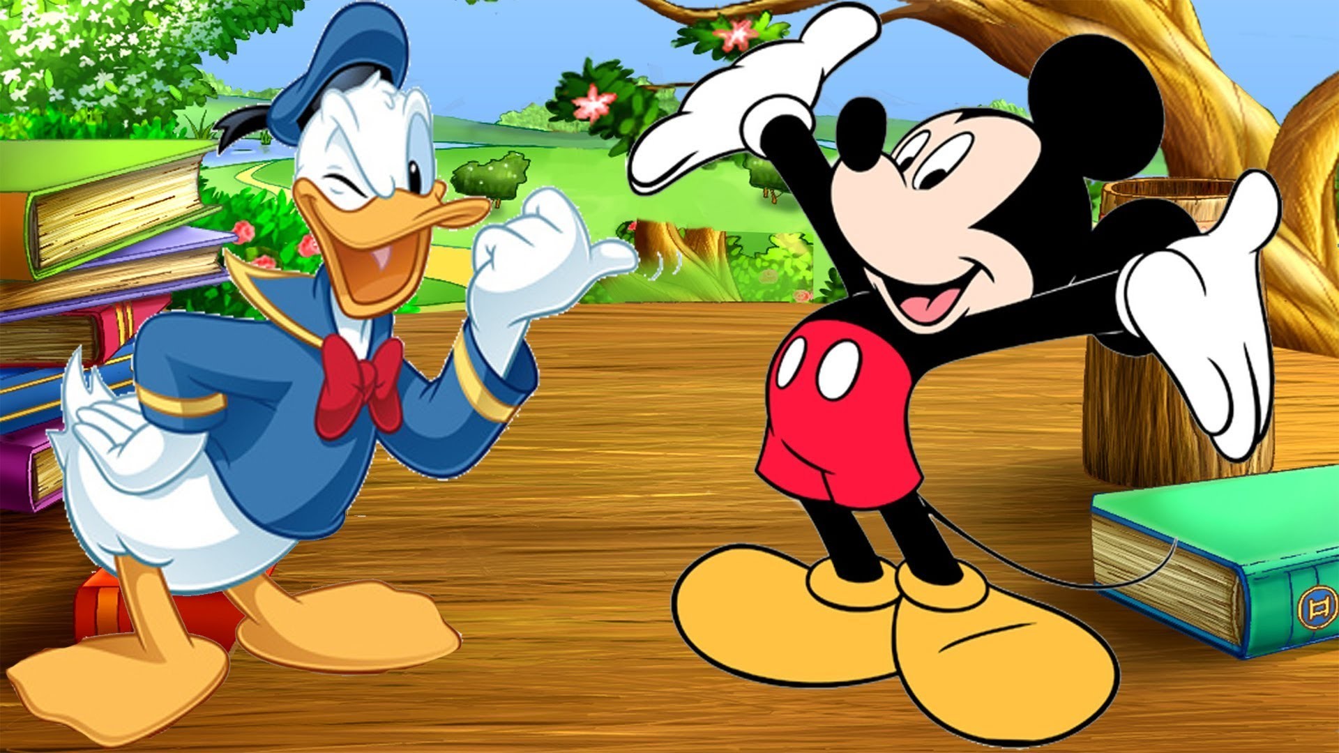 Micky Mouse Christmas Cartoons Wallpapers For Childrens 1920x1080.