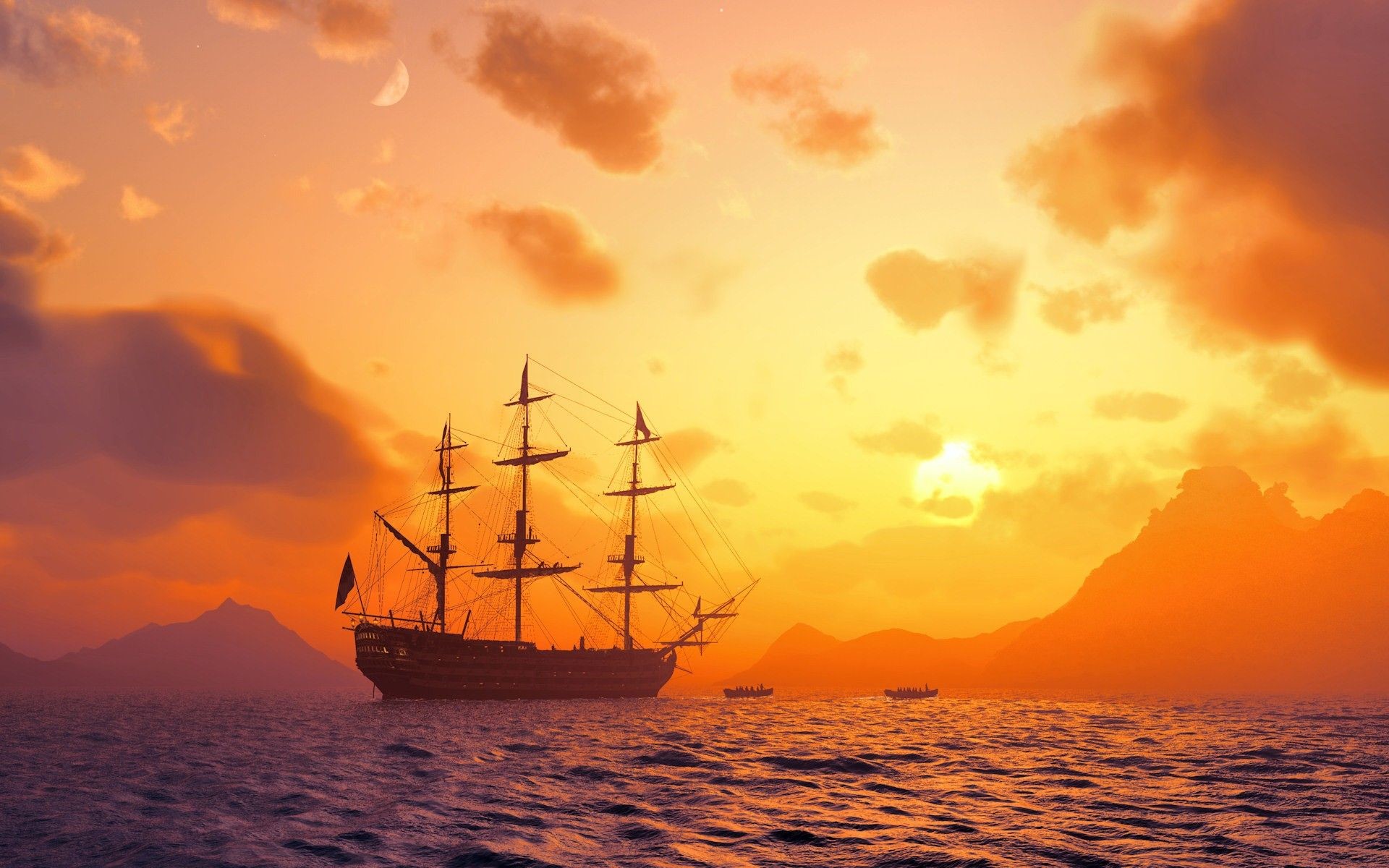 Mural Portfolio II 15' x 5" Pirate Ship Border Wallpaper | wallpaper |  Pinterest | Pirate ships, Wallpaper and Ships 1920x1200