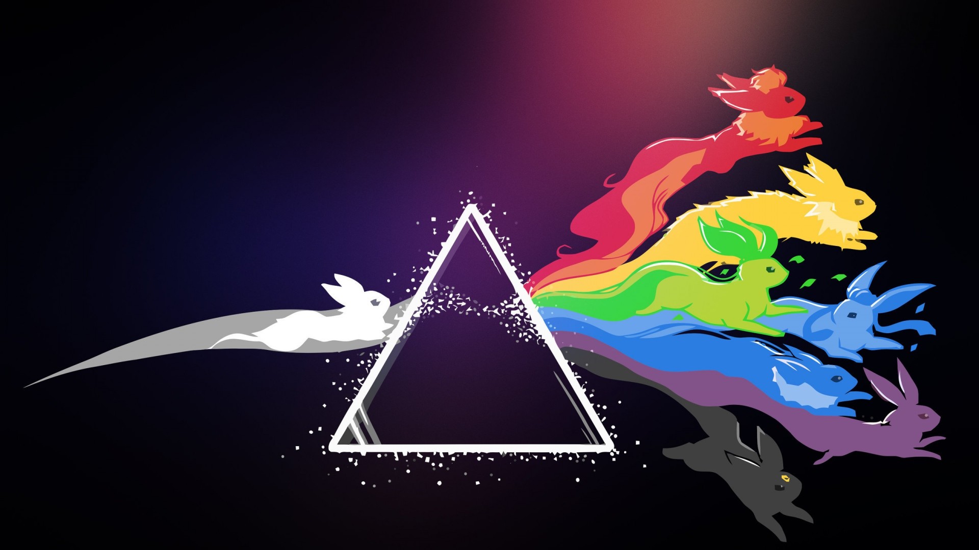 pink floyd, pokemon, bright 1920x1080