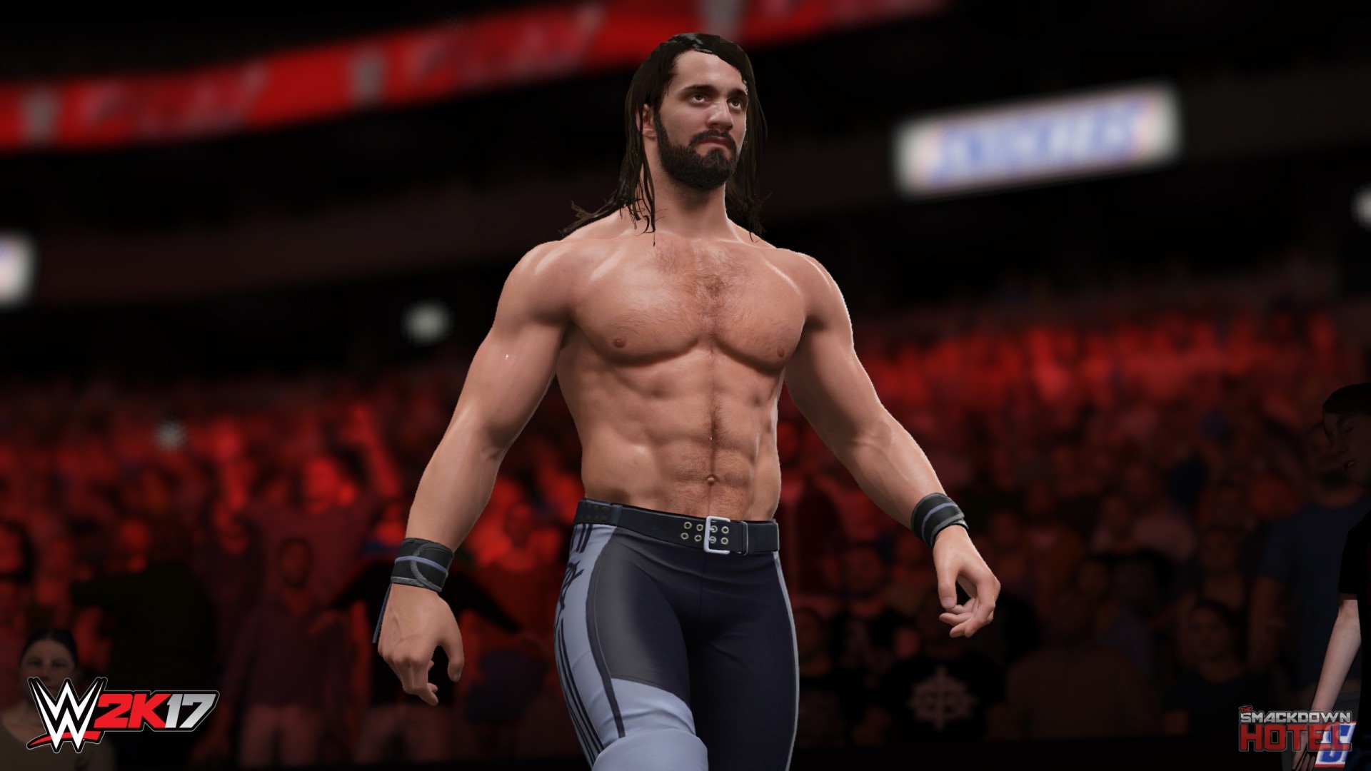 ... WWE2K17-Rollins-Cesaro-Backstage-OMG WWE2K17-Seth-Rollins-Cesaro-Backstage-Brawl  WWE 2K17 - Ladder Match Gameplay - AJ Styles 1920x1080