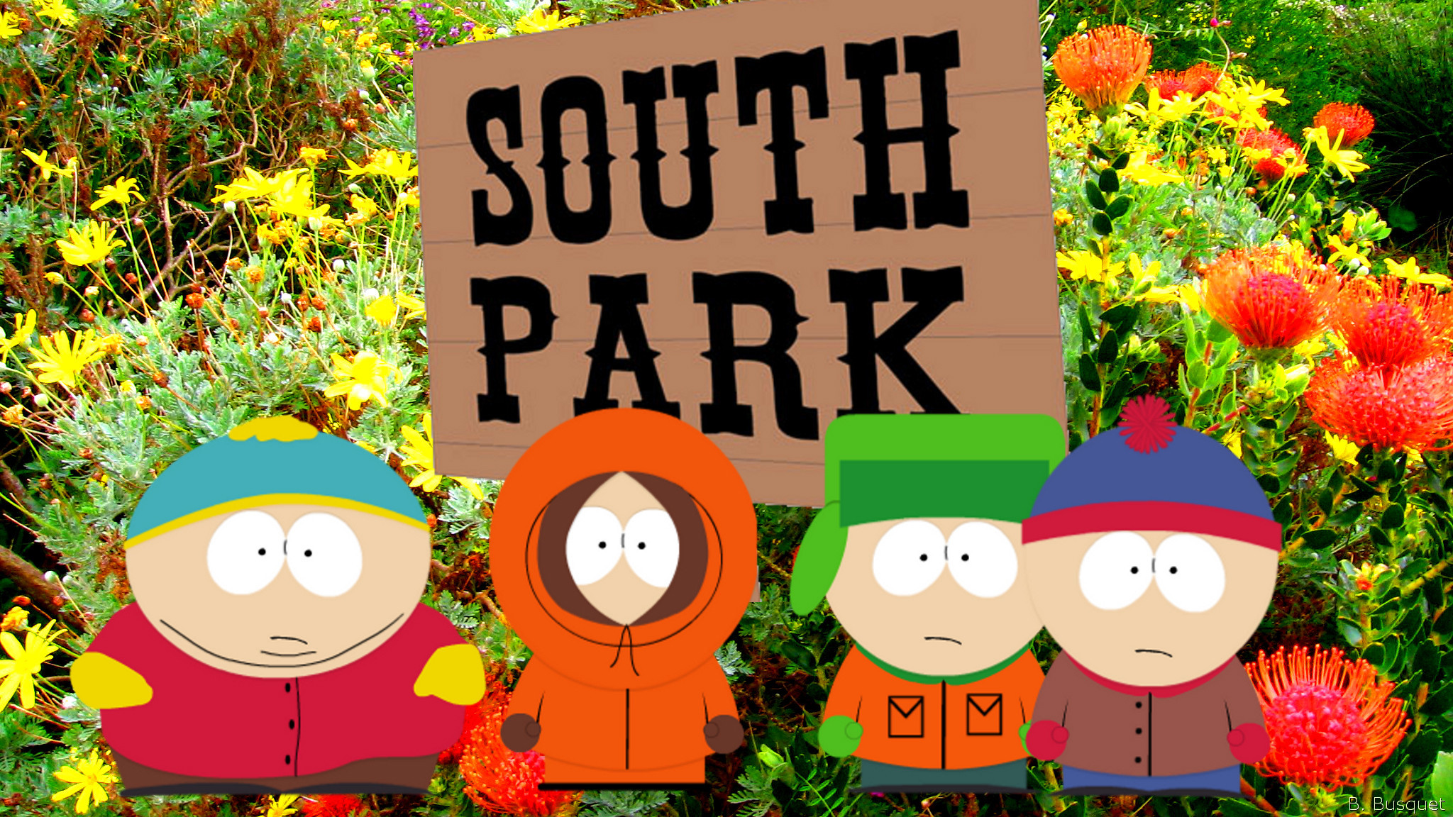 South Park wallpaper with characters 2048x1152