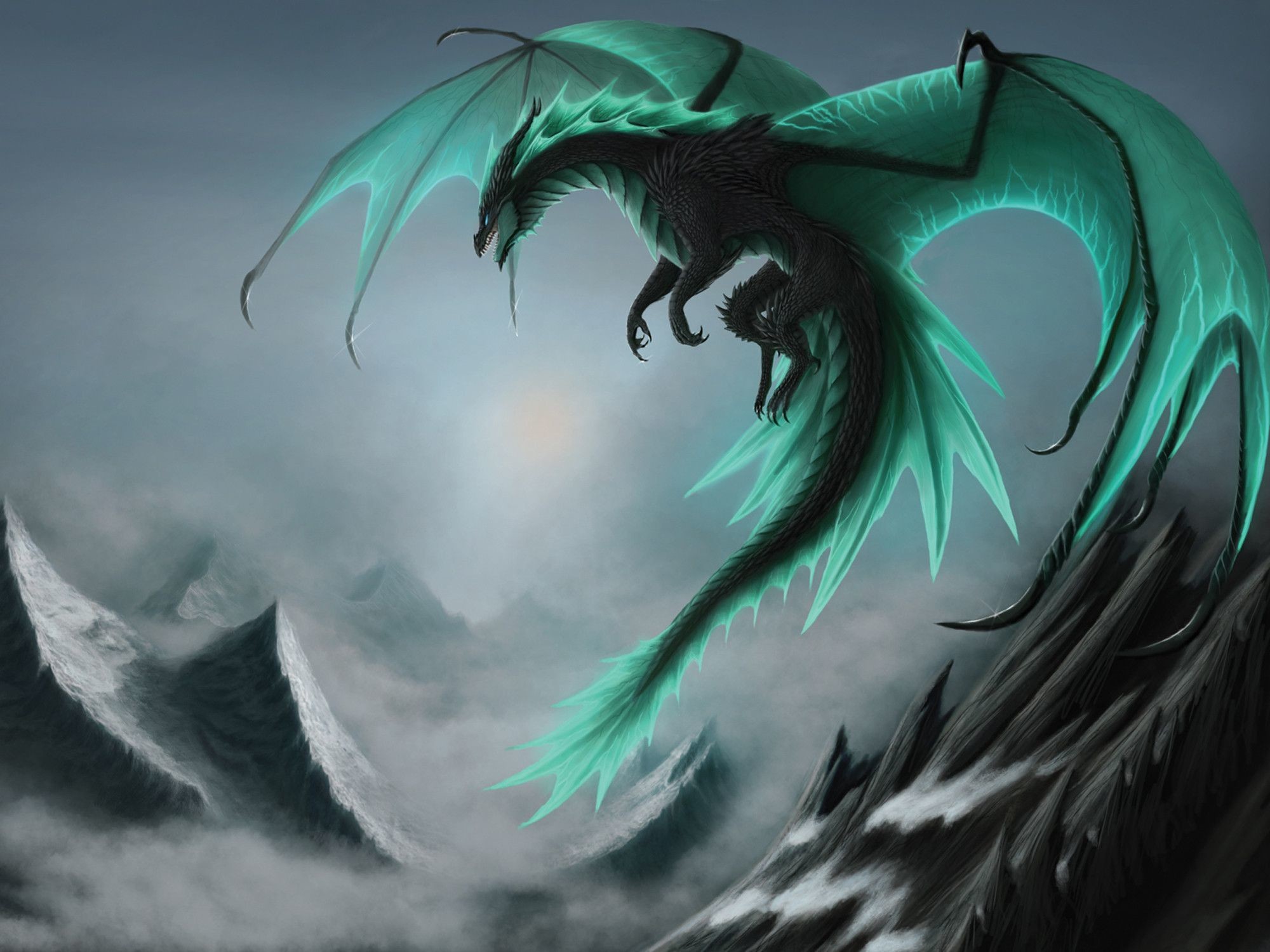 Ilustrace „Powerful Epic Legendary Dragon in Universe. Spiritual Animal  Awakening Concept.Magical Fantasy Epic Wallpaper. Generative AI.“ ze služby  Stock | Adobe Stock