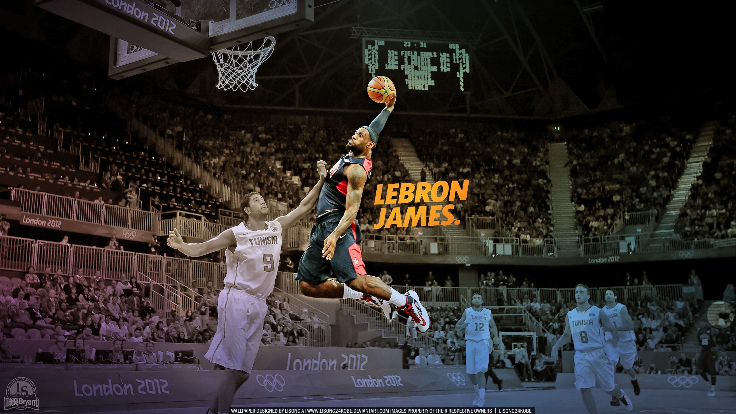 Lebron James Dunk Heat Wallpapers  Wallpaper Cave