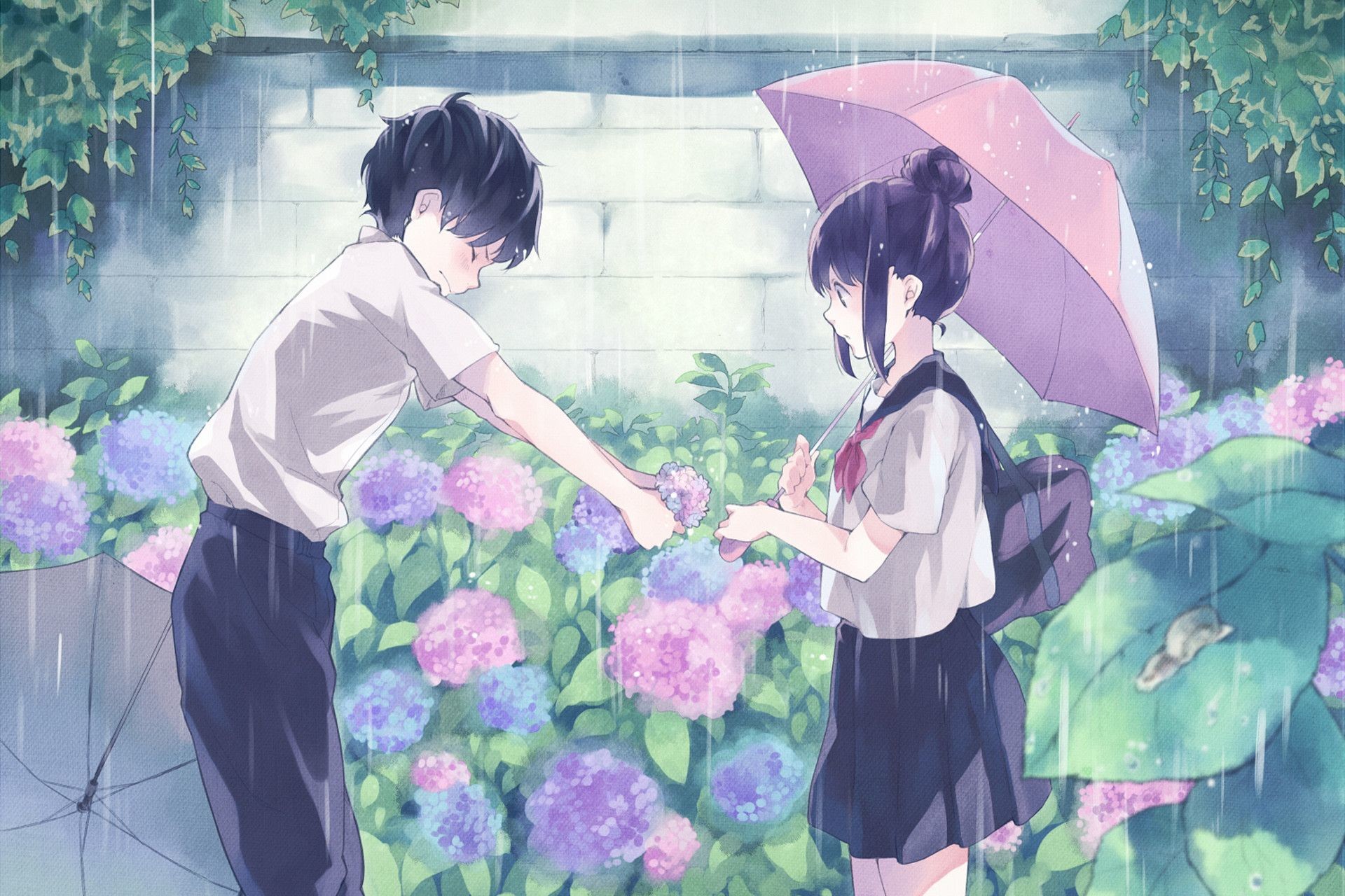 Boy & Girl in Love Anime Wallpapers - Anime Aesthetic Wallpapers