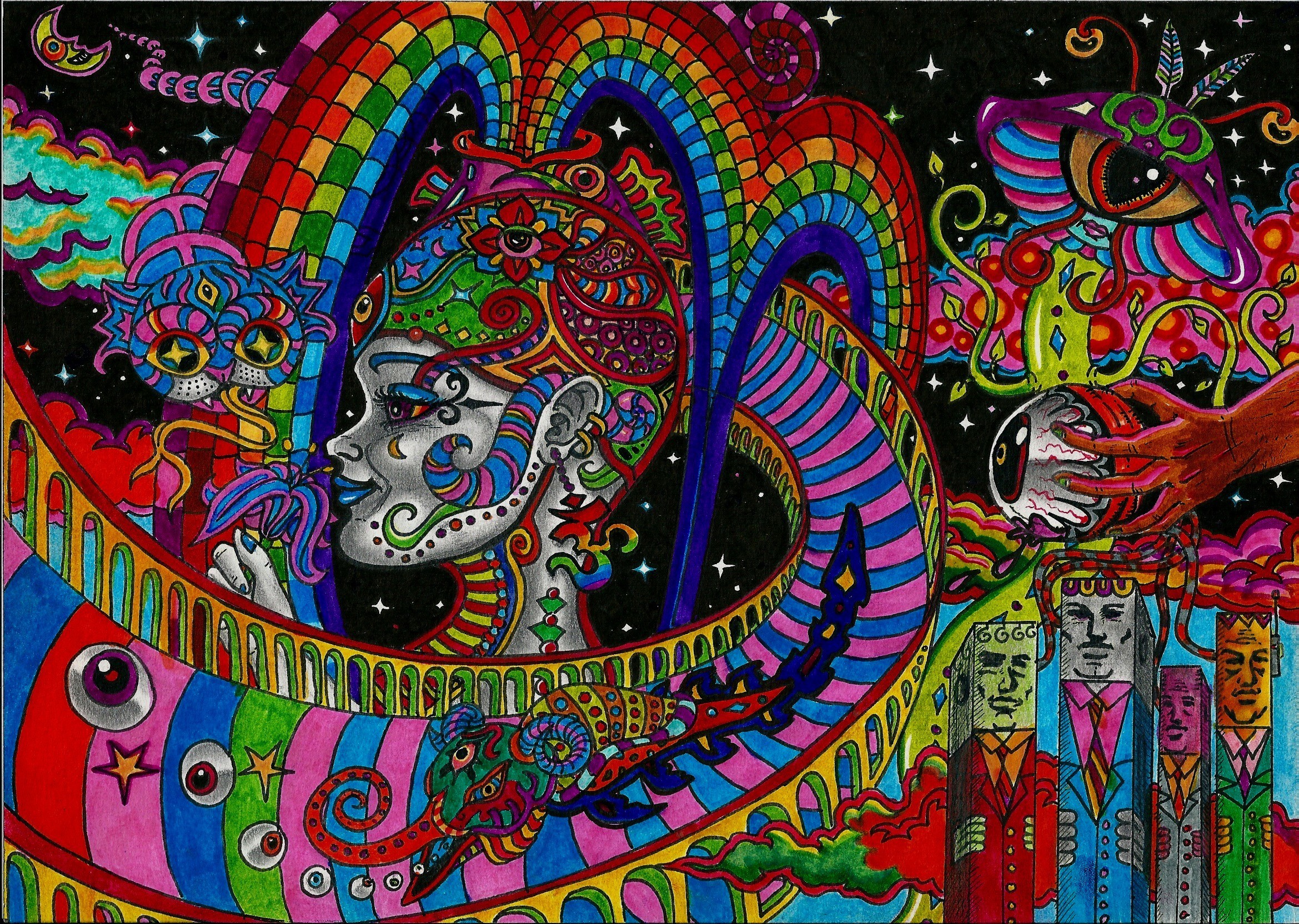 Wallpaper ID: 514027 / imagination, fantasy art, psychedelic art, dreamy,  art, mushroom house, graphics, 4K, tree, mushroom, trippy art, fantasy  landscape, mushrooms, fantasy free download