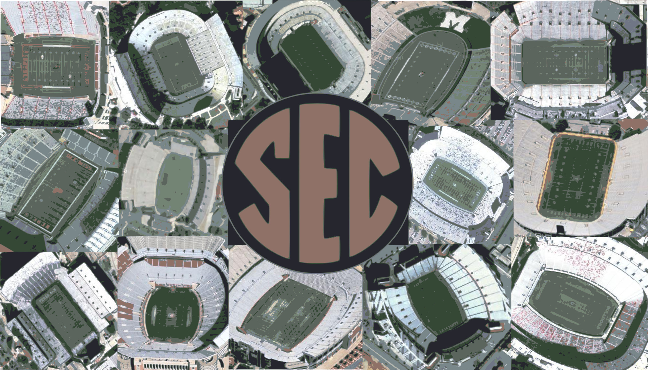... Crimson Tide desktop wallpaper! SEC Football Stadiums 2605x1487