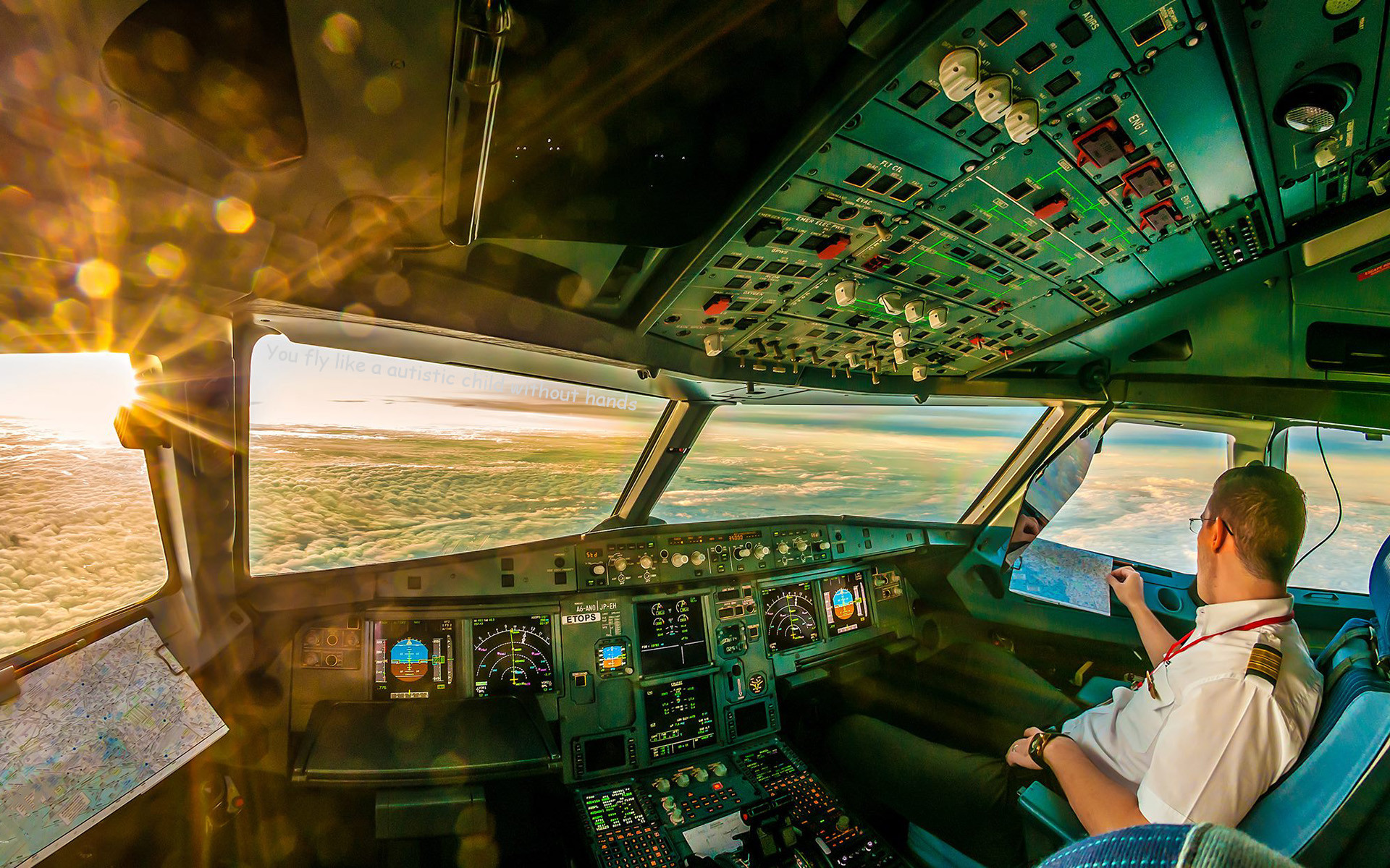 Cockpit 737 aircraft airplane computer computers night HD phone  wallpaper  Peakpx
