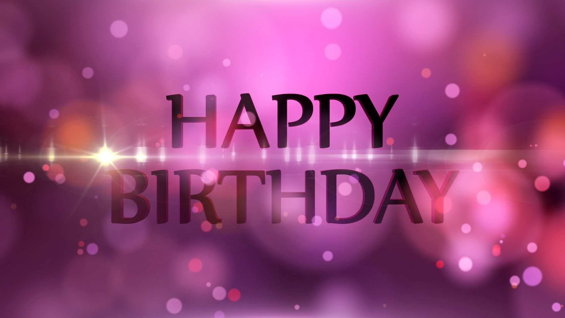 Happy Birthday - Motion Graphics Background - Light and Bokeh - YouTube 1920x1080