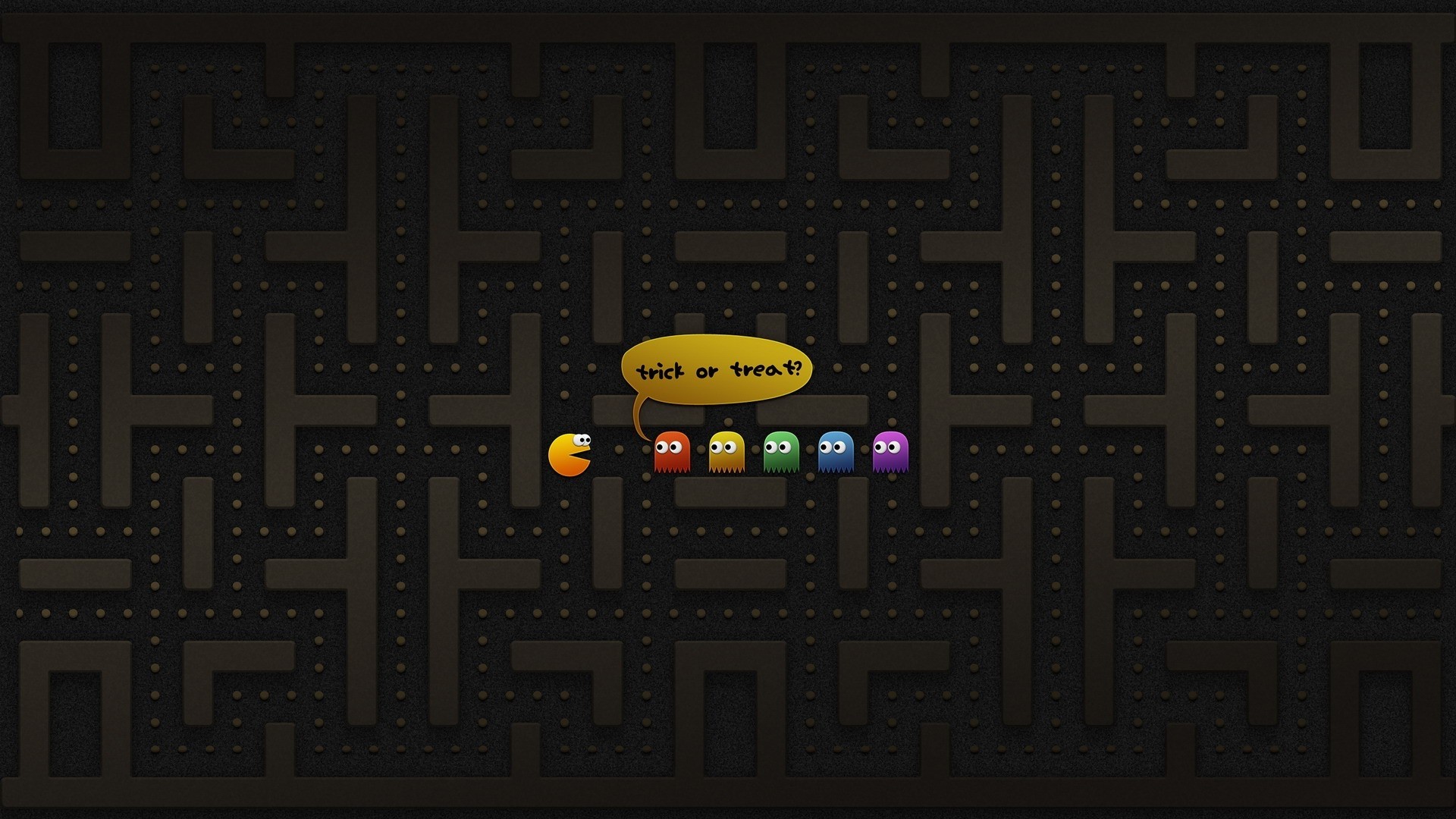 pacman, maze, character 1920x1080