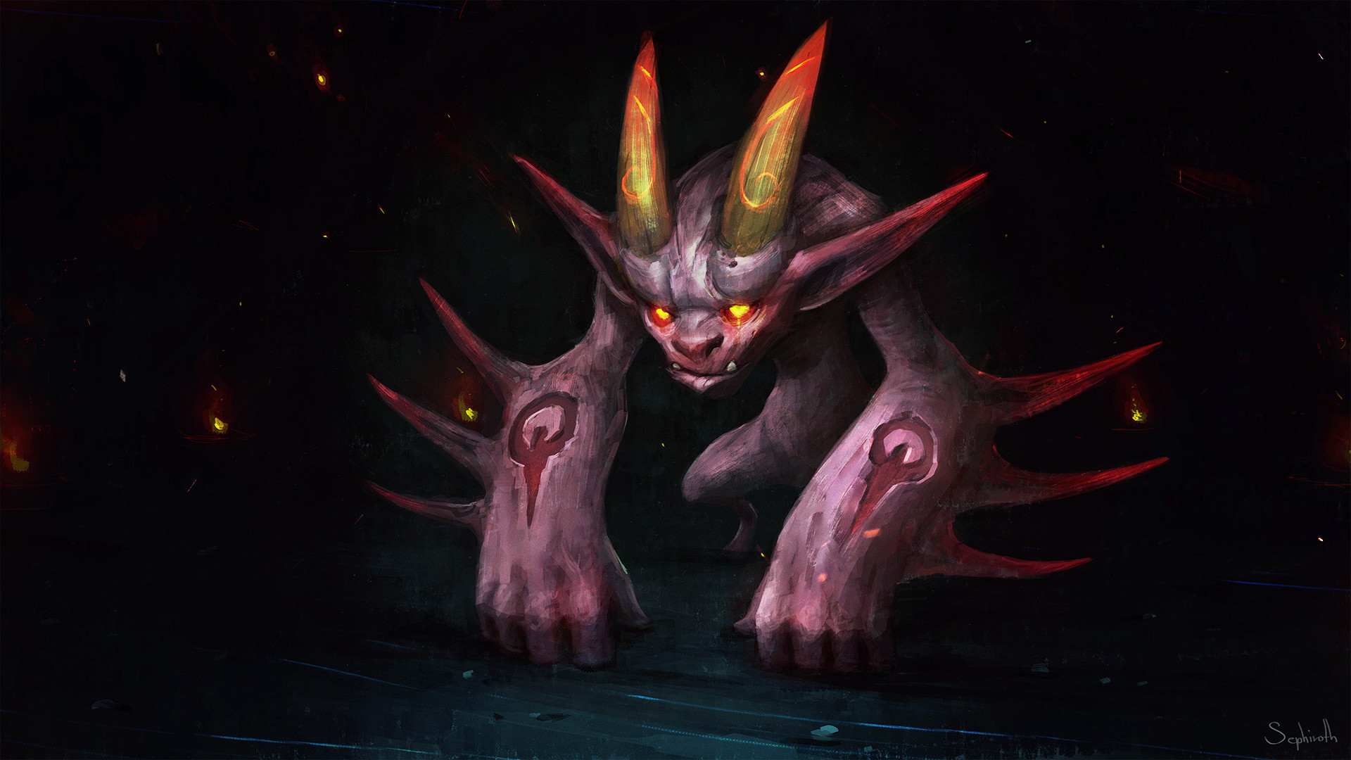 ... BESTIARY - Hell's Demon by Sephiroth-Art 1920x1080