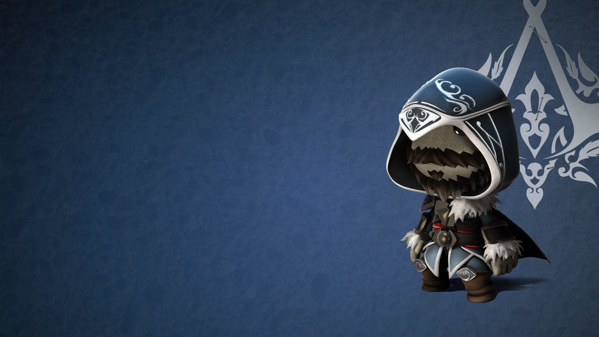 Assassins Creed Sackboy LBP PS3 hd wallpaper background Â« HD . 1920x1080