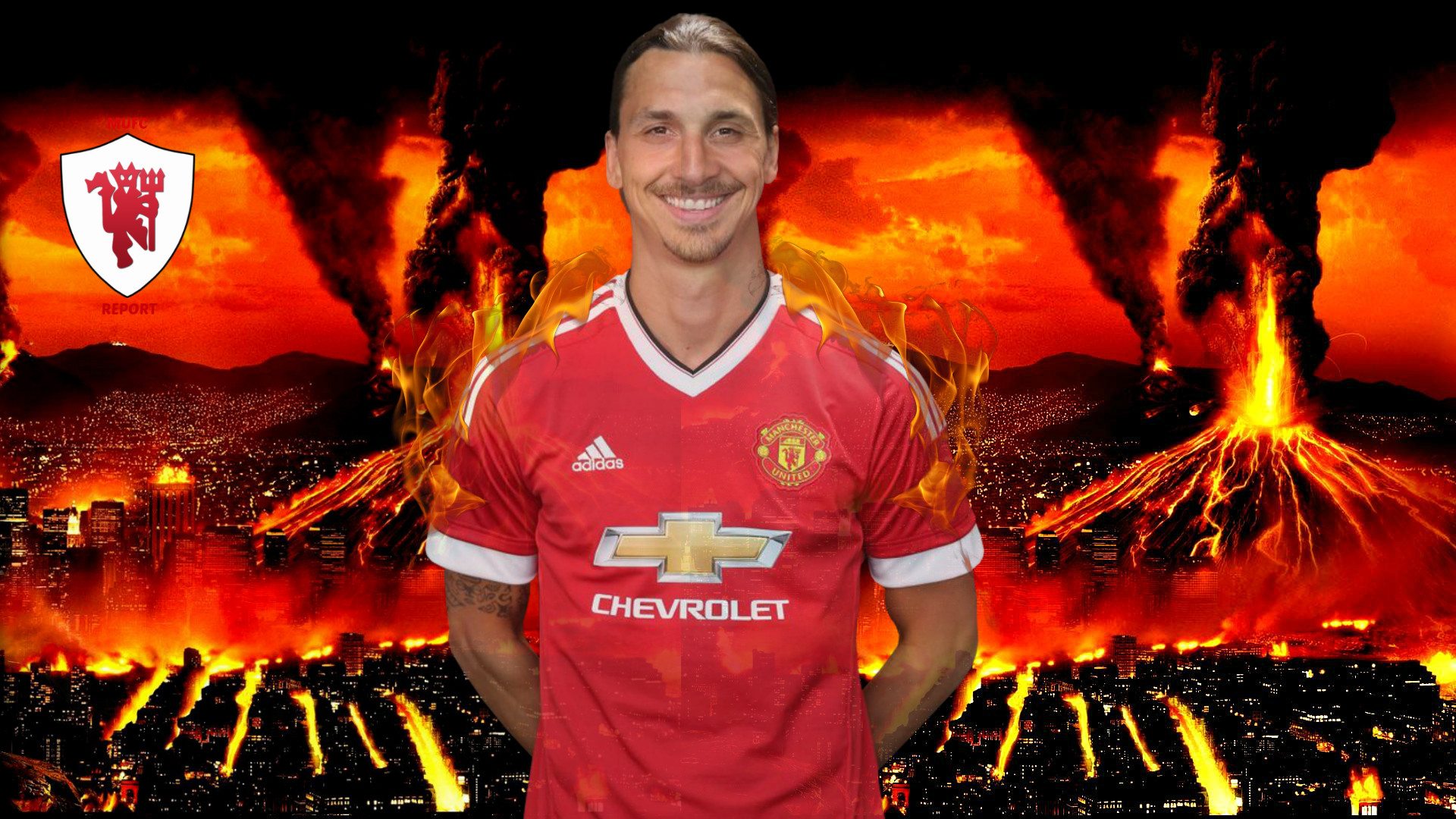 ... Zlatan Ibrahimovic Wallpaper [Manchester United] by MUFCREPORT 1920x1080