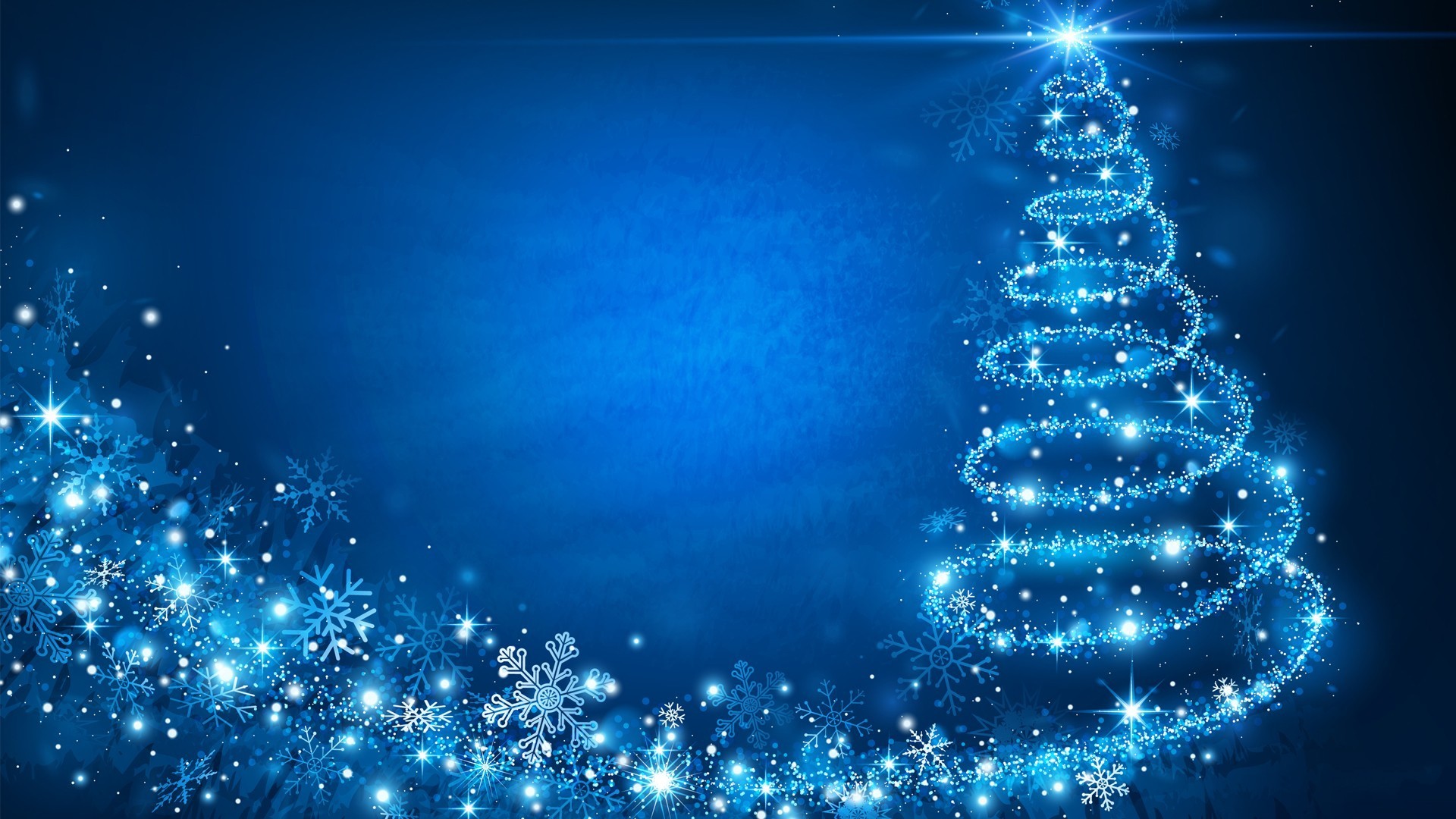 Blue Christmas Wallpaper Full HD. 1920x1080