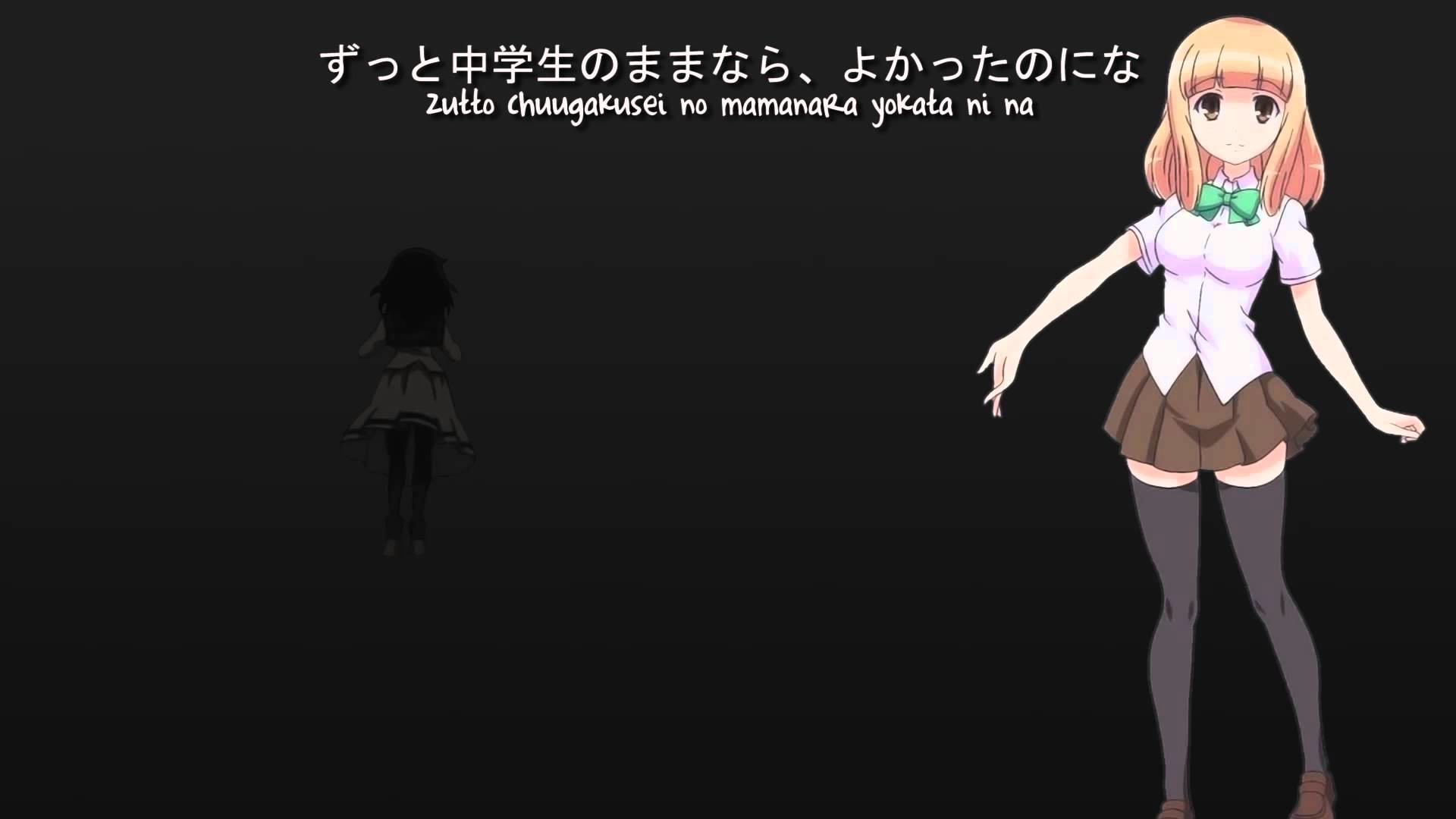 Watamote ED1 (Yuu Ver.) - I'm unpopular because I'm not cute, right?  (English) - YouTube 1920x1080
