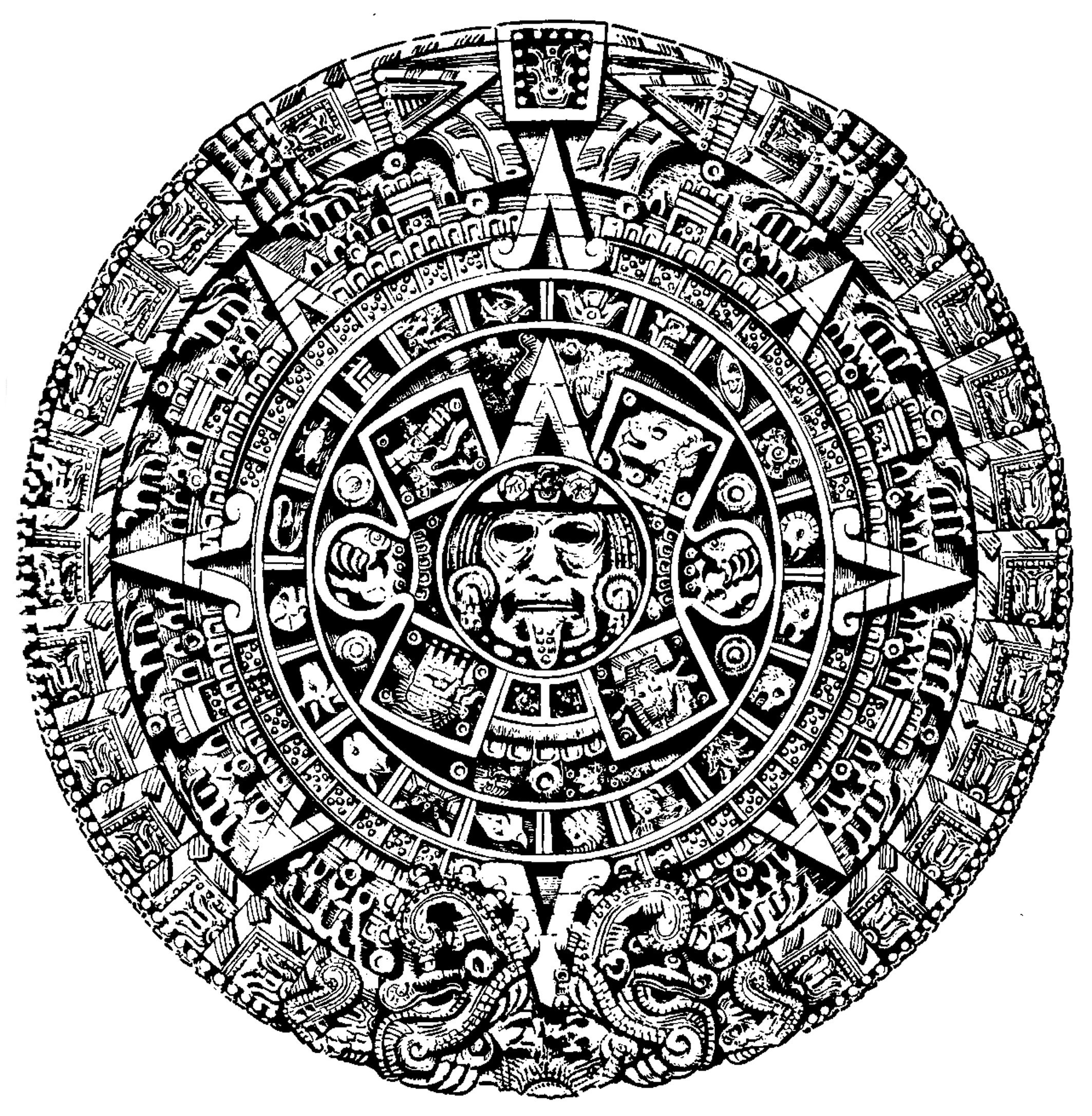Aztec Calendar Wallpaper 