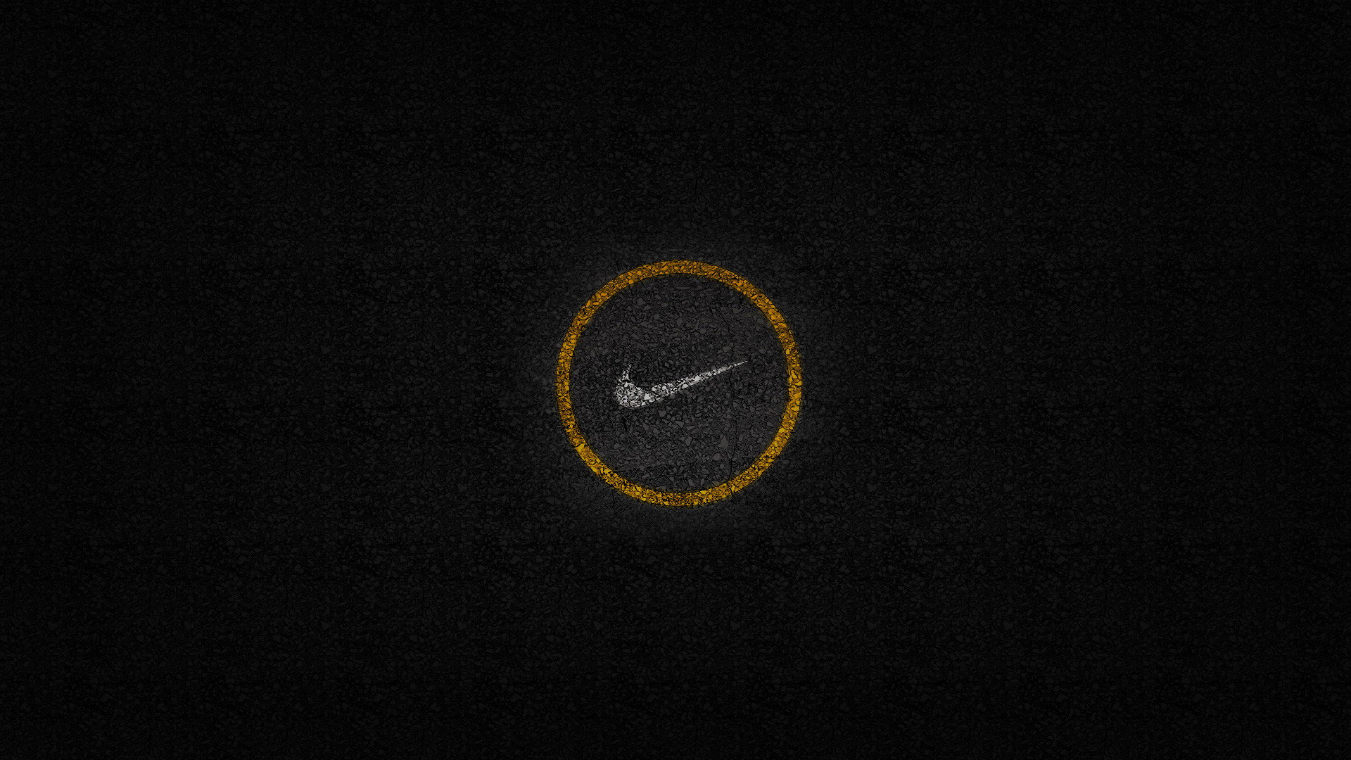 Nike на черном фоне