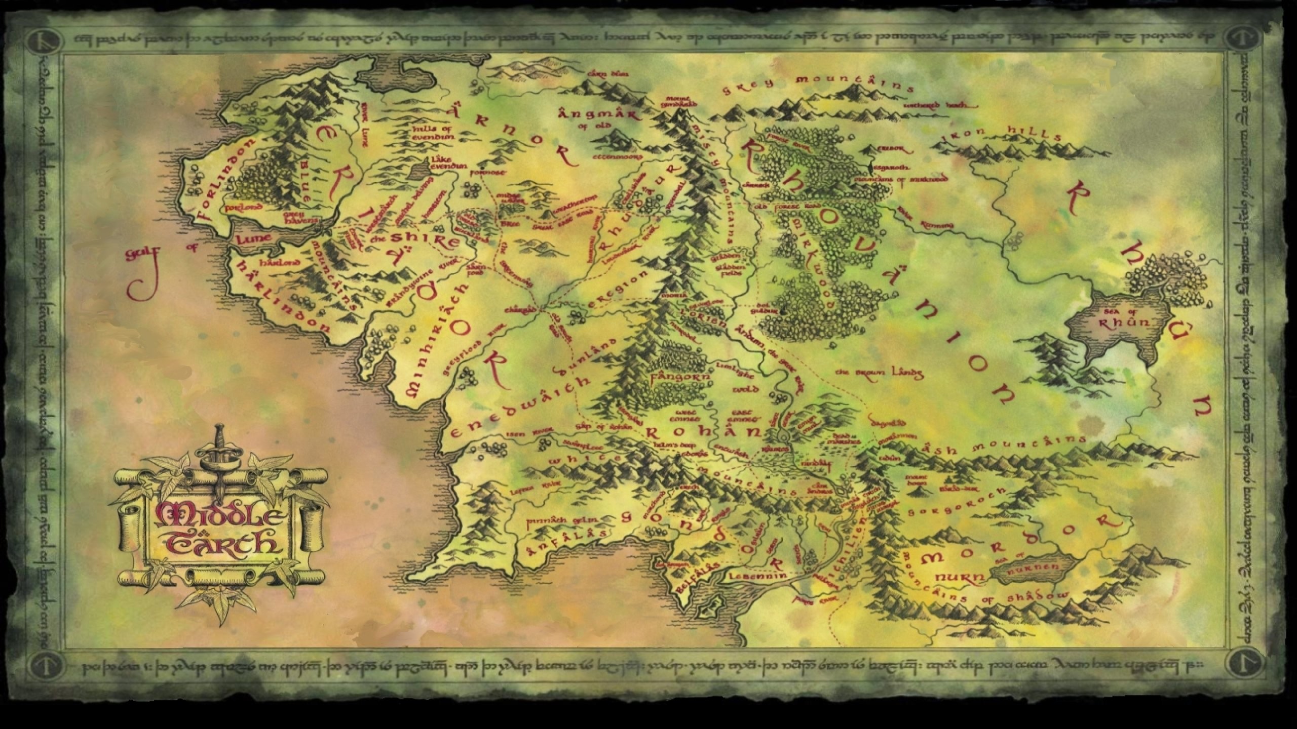 lord of the rings map