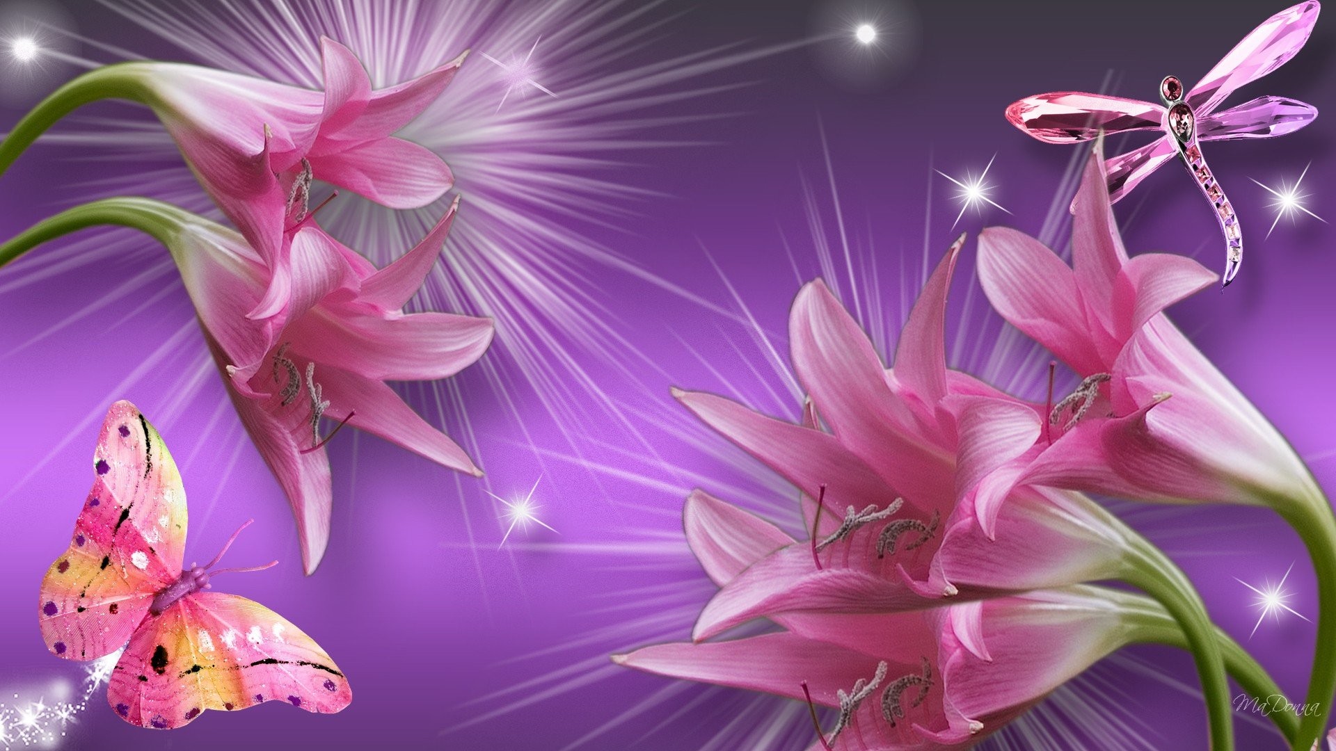 Pink and Purple Flower Backgrounds (59+ pictures)