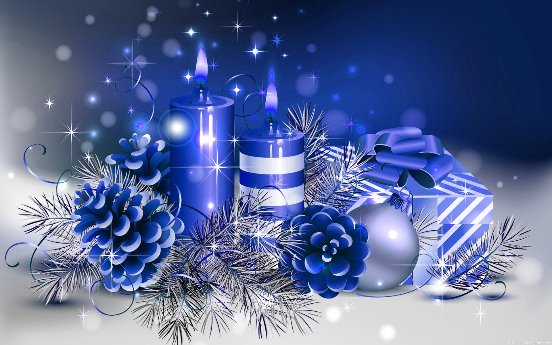 Blue Christmas Wallpaper (66+ pictures)