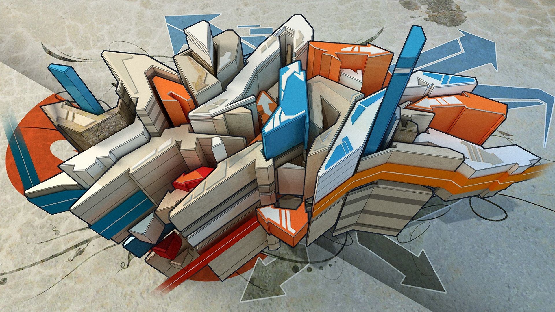 abstract graffiti artwork - Wallpaper (#371051) / Wallbase.cc 1920x1080