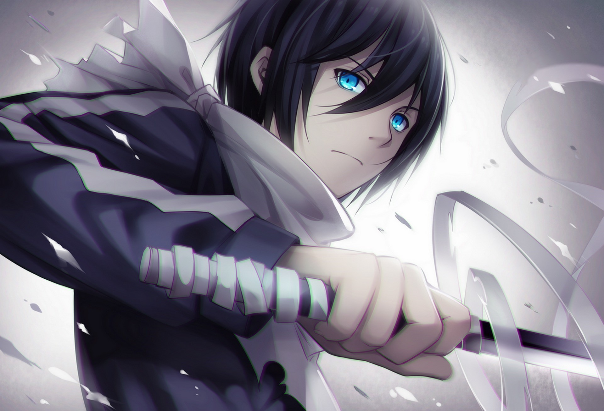 Download Anime Boy Dark Umbrella Wallpaper | Wallpapers.com