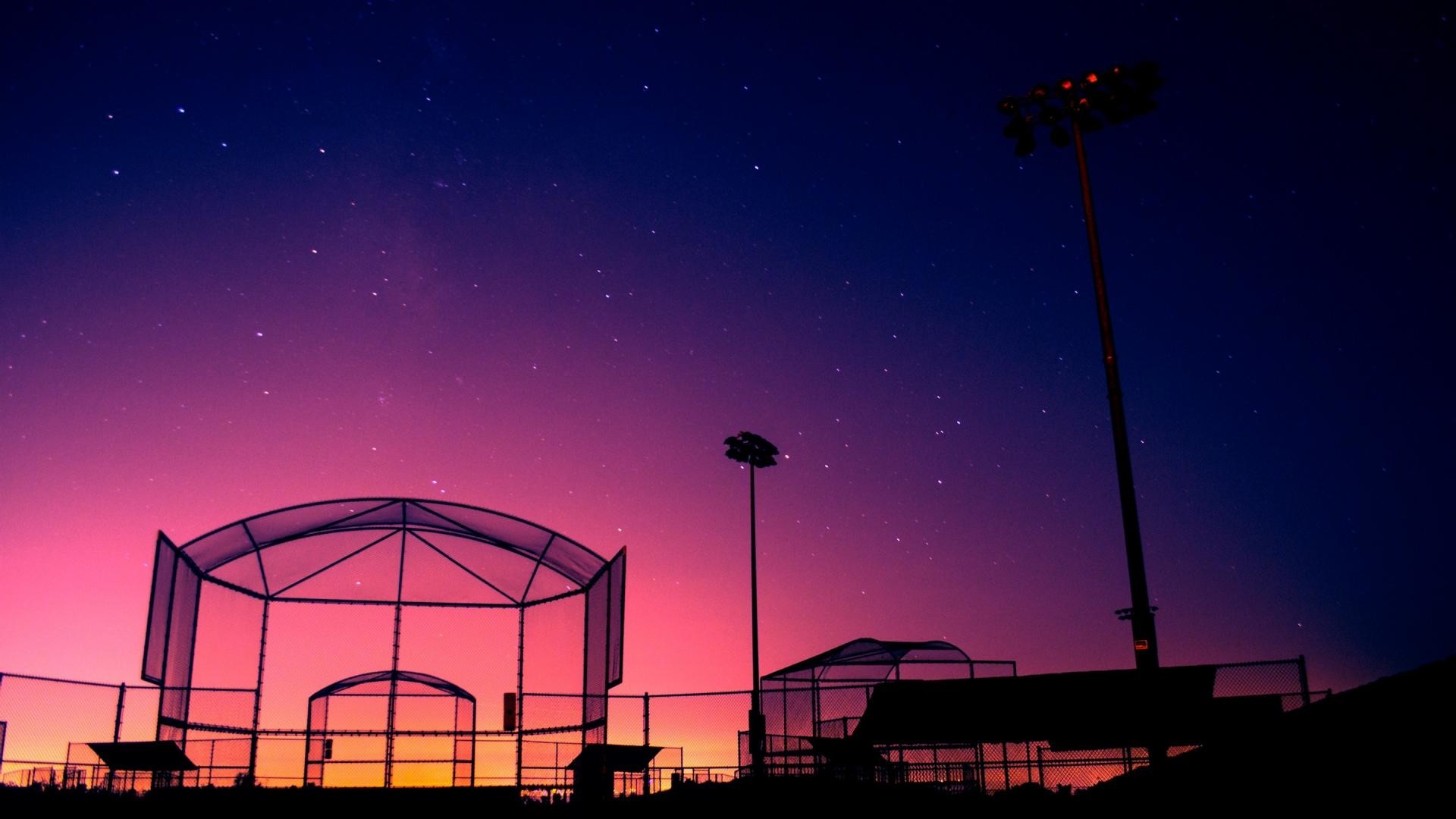 Night Baseball Field Wallpaper 61177 1920x1080