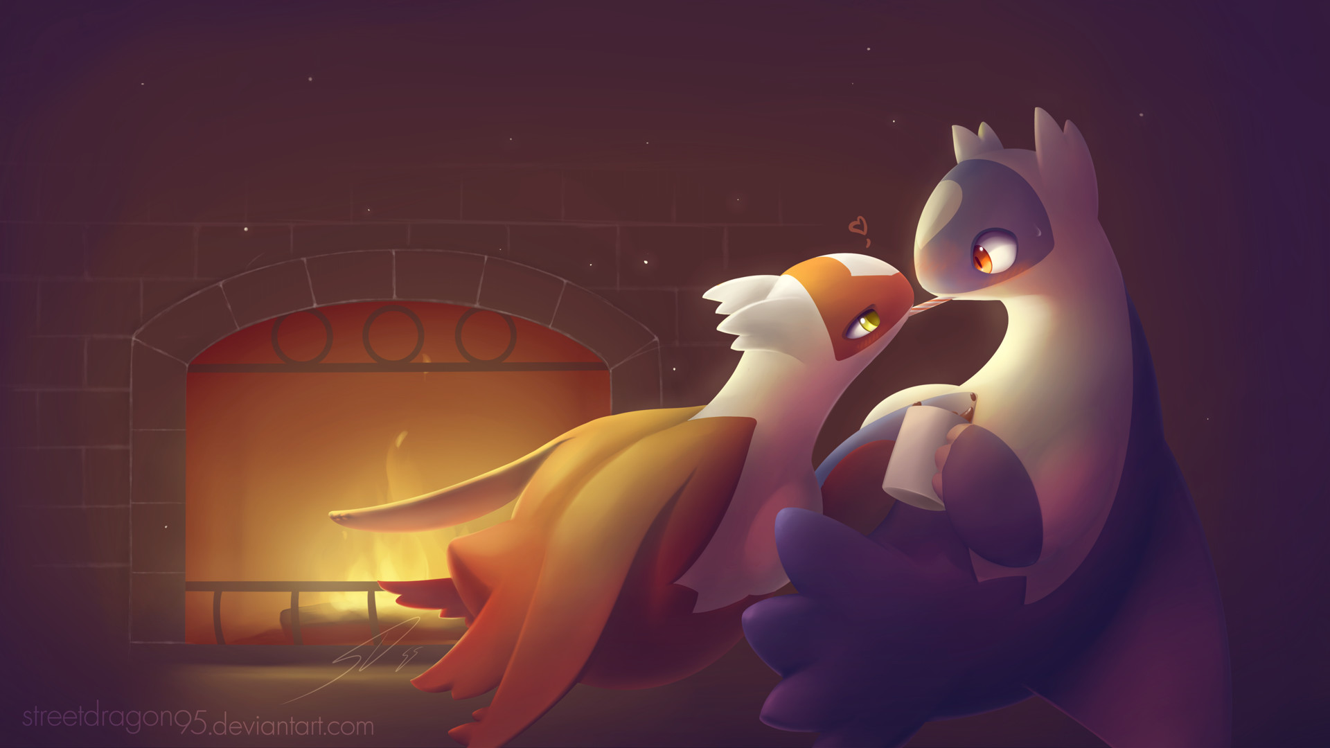 ... Candy Cane Kiss: Latias x Latios Xmas 2015 by streetdragon95 1920x1080