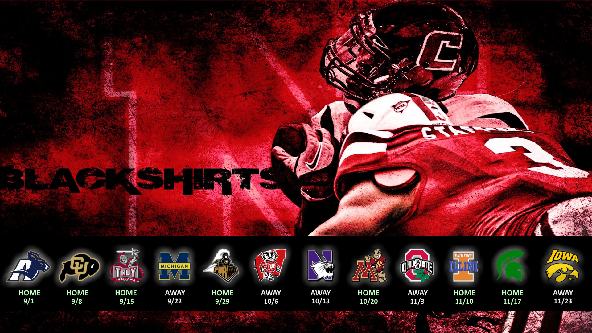 Nebraska Huskers Football Wallpaper #EXMRAD9 Picserio.com 1920x1080