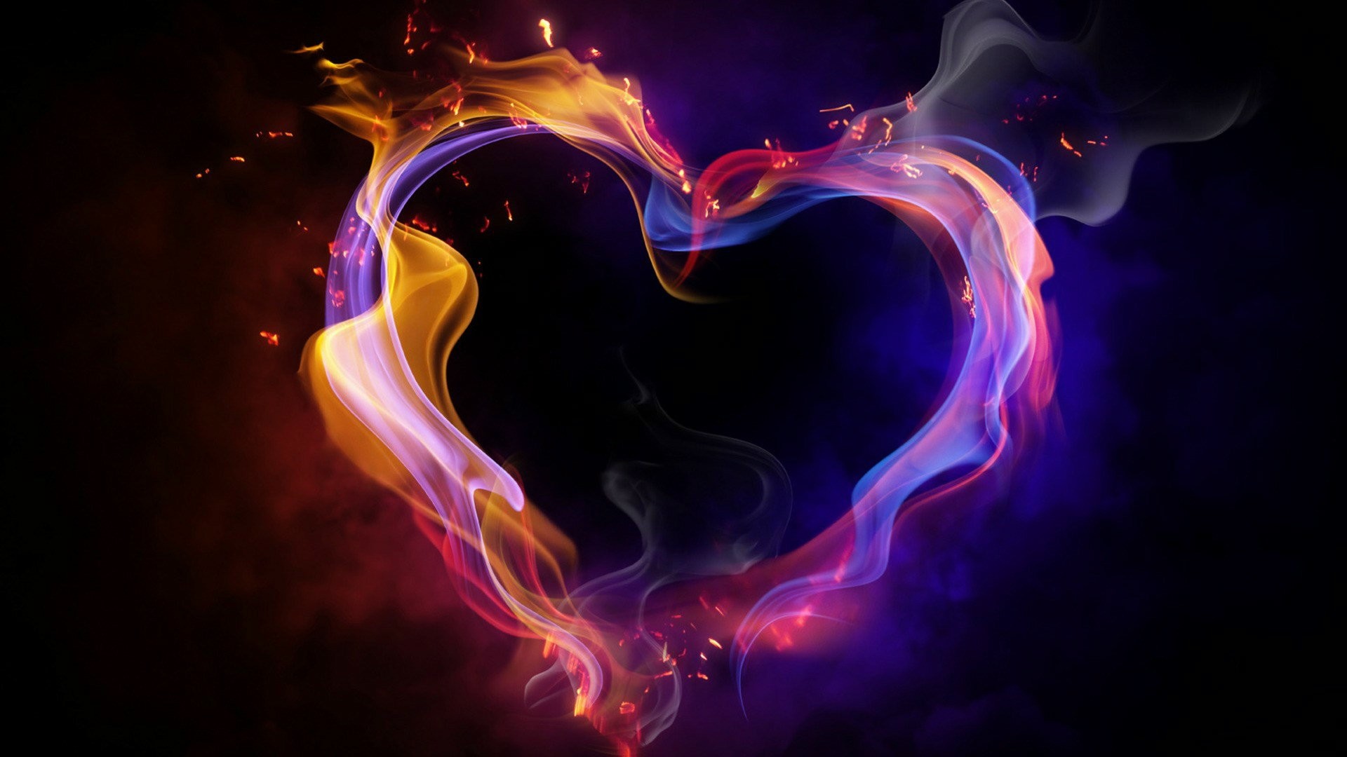Cool Heart Background 1920x1080