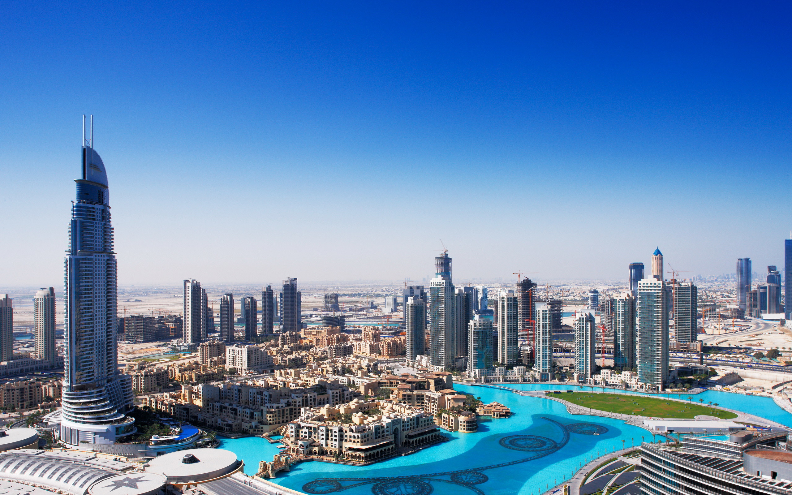 Dubai City Silhouette Landscape Scenery Wallpaper 4K 43390