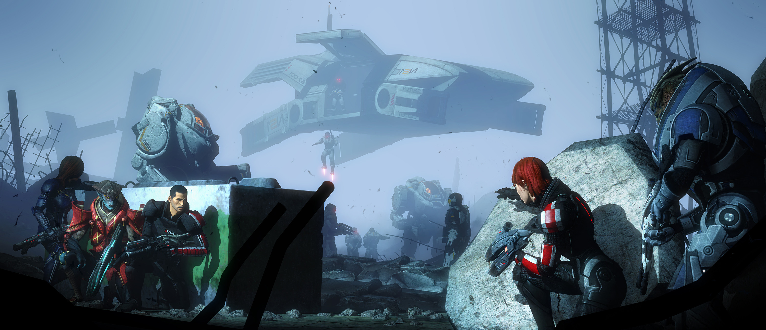 Mass Effect, Mass Effect 2, Mass Effect 3, Cerberus, Garrus Vakarian,  Commander Shepard, Javik, Ashley Williams Wallpapers HD / Desktop and  Mobile ... 3000x1293
