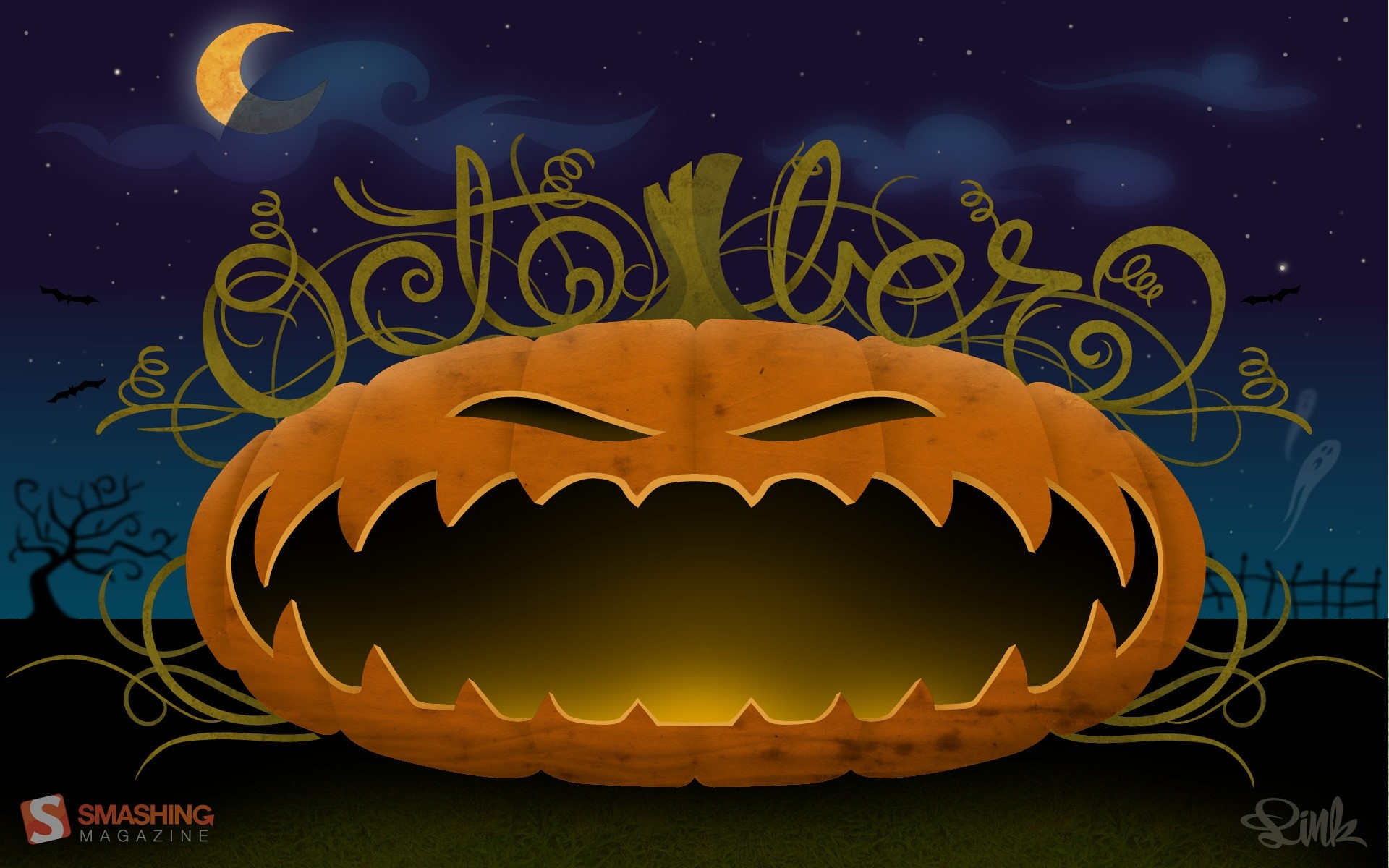 Page 2  Free customizable Halloween desktop wallpaper templates  Canva