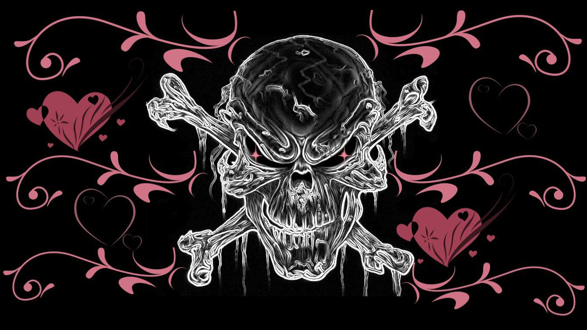 hot pink skulls        <h3 class=