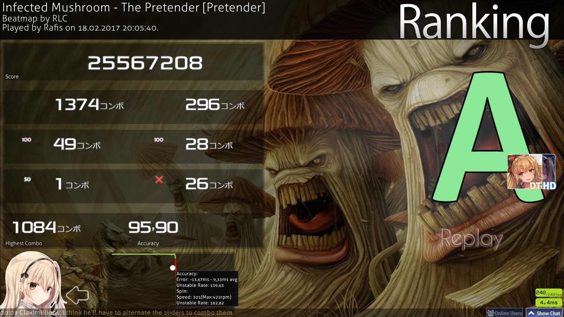 Rafis | Infected Mushroom - The Pretender [Pretender] +HDDT 1084/2388x  95.90% ... 1920x1080