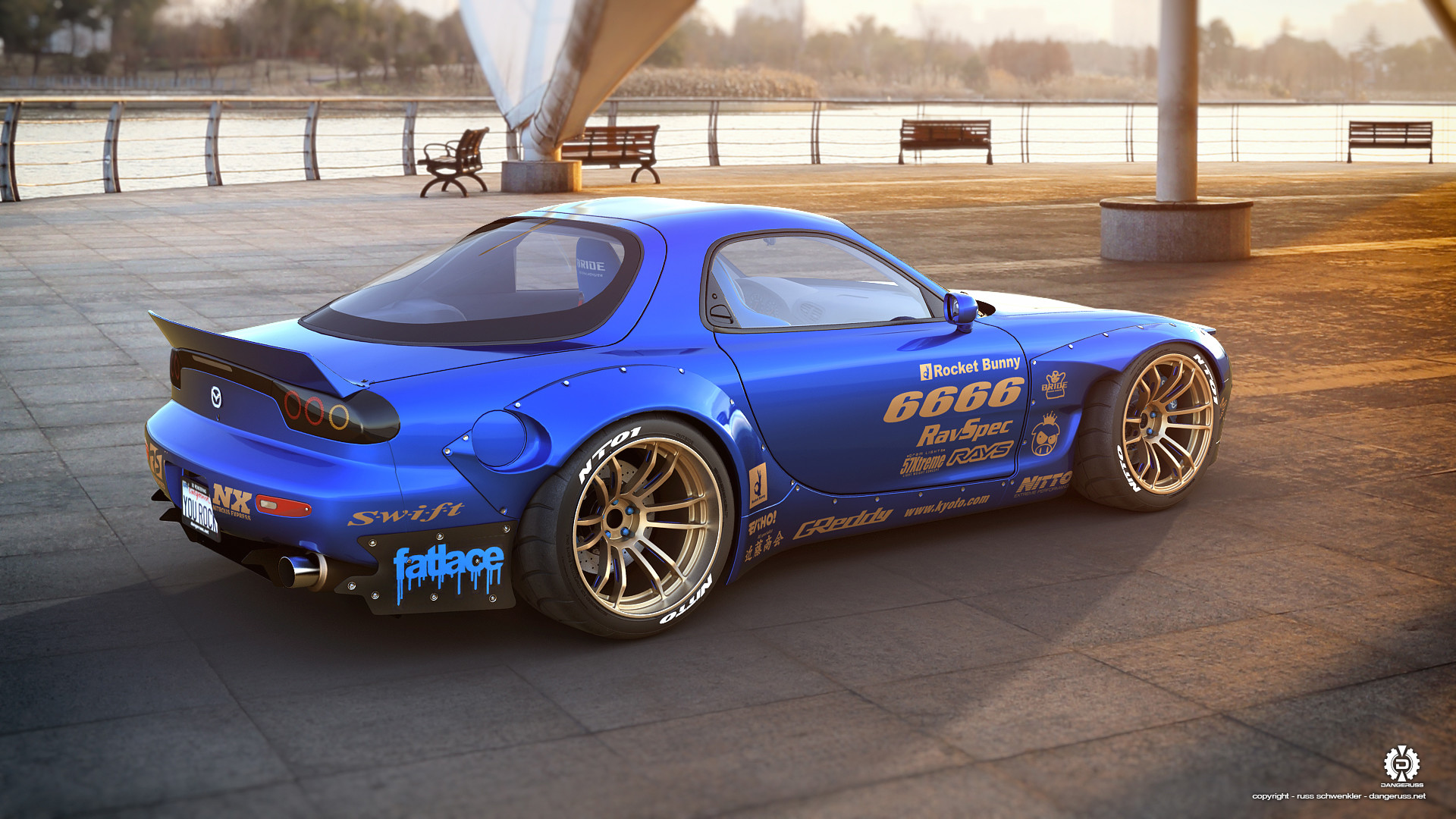 Rocket Bunny Rx7 Rear by dangeruss Rocket Bunny Rx7 Rear by dangeruss 1920x1080